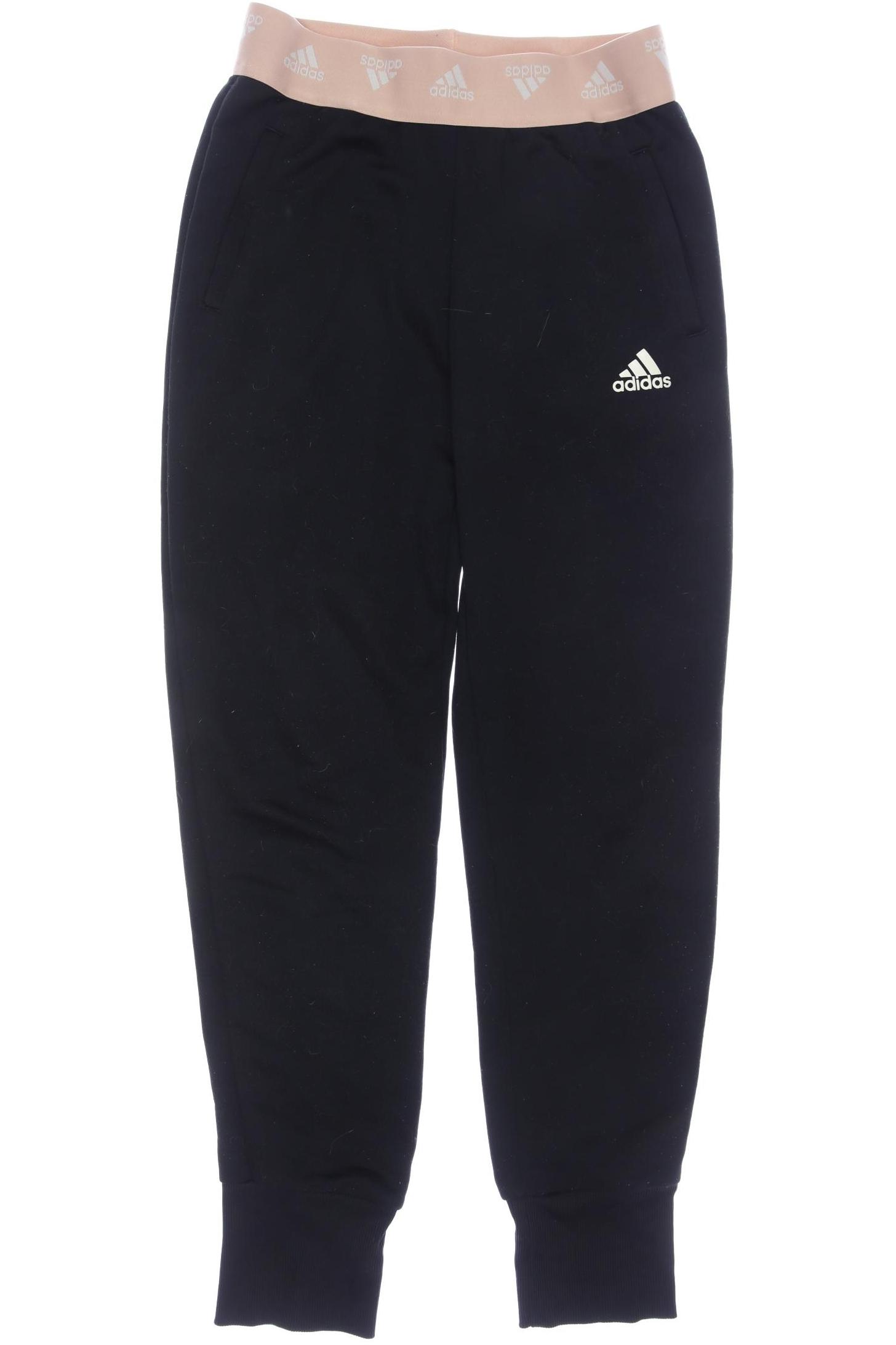 

adidas Damen Stoffhose, schwarz, Gr. 152