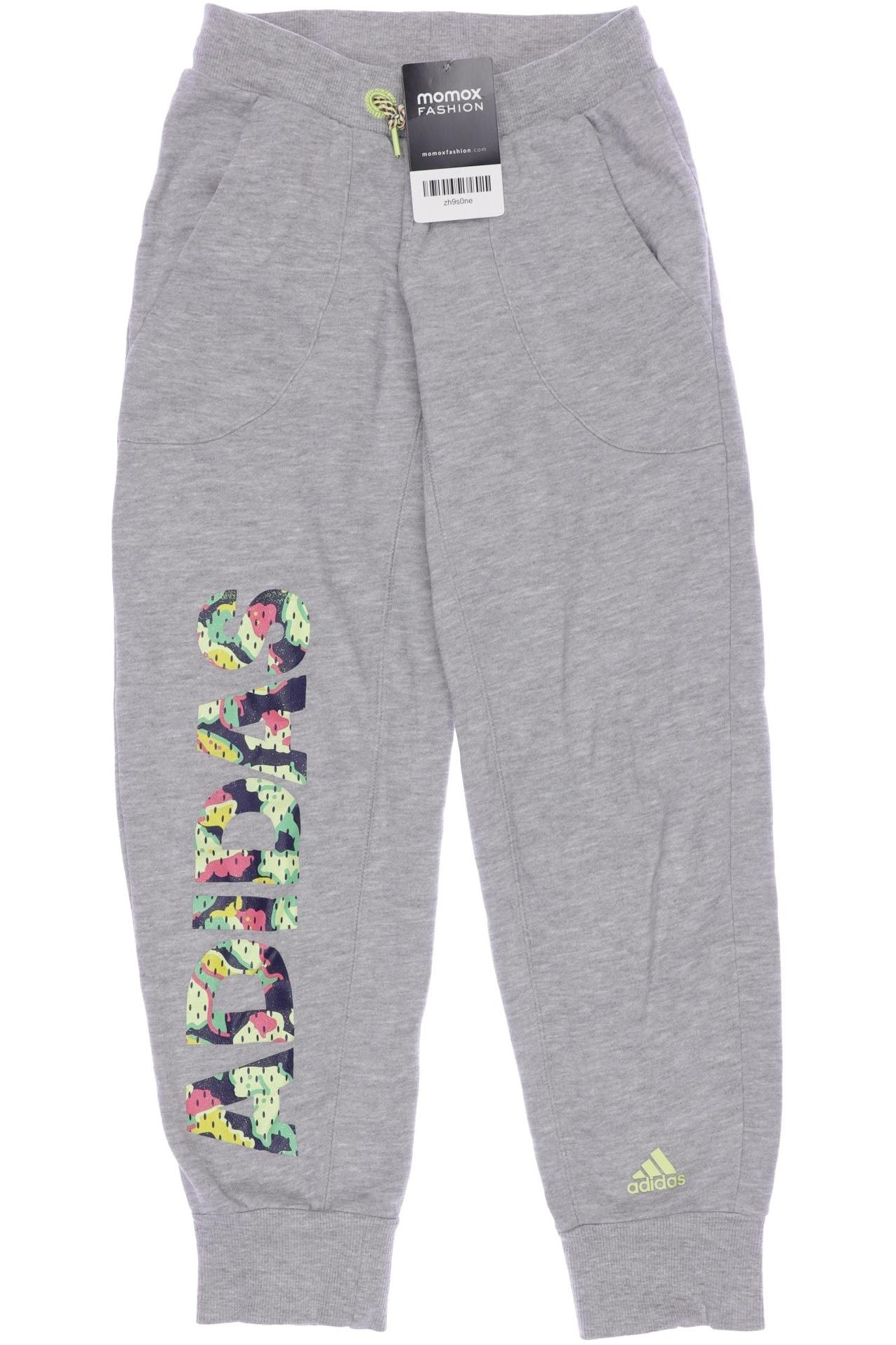 

adidas Damen Stoffhose, grau, Gr. 128