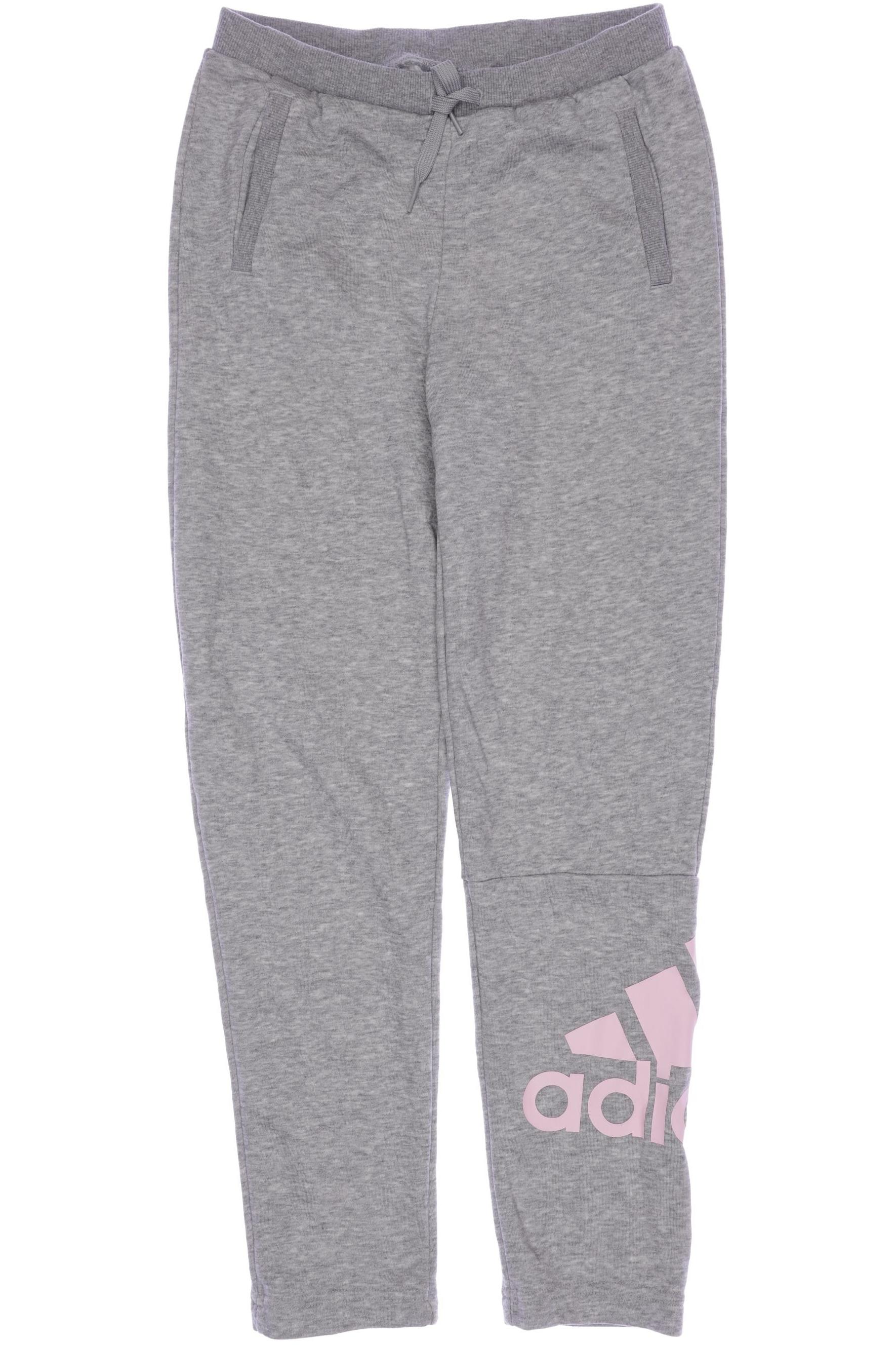 

adidas Damen Stoffhose, grau, Gr. 140