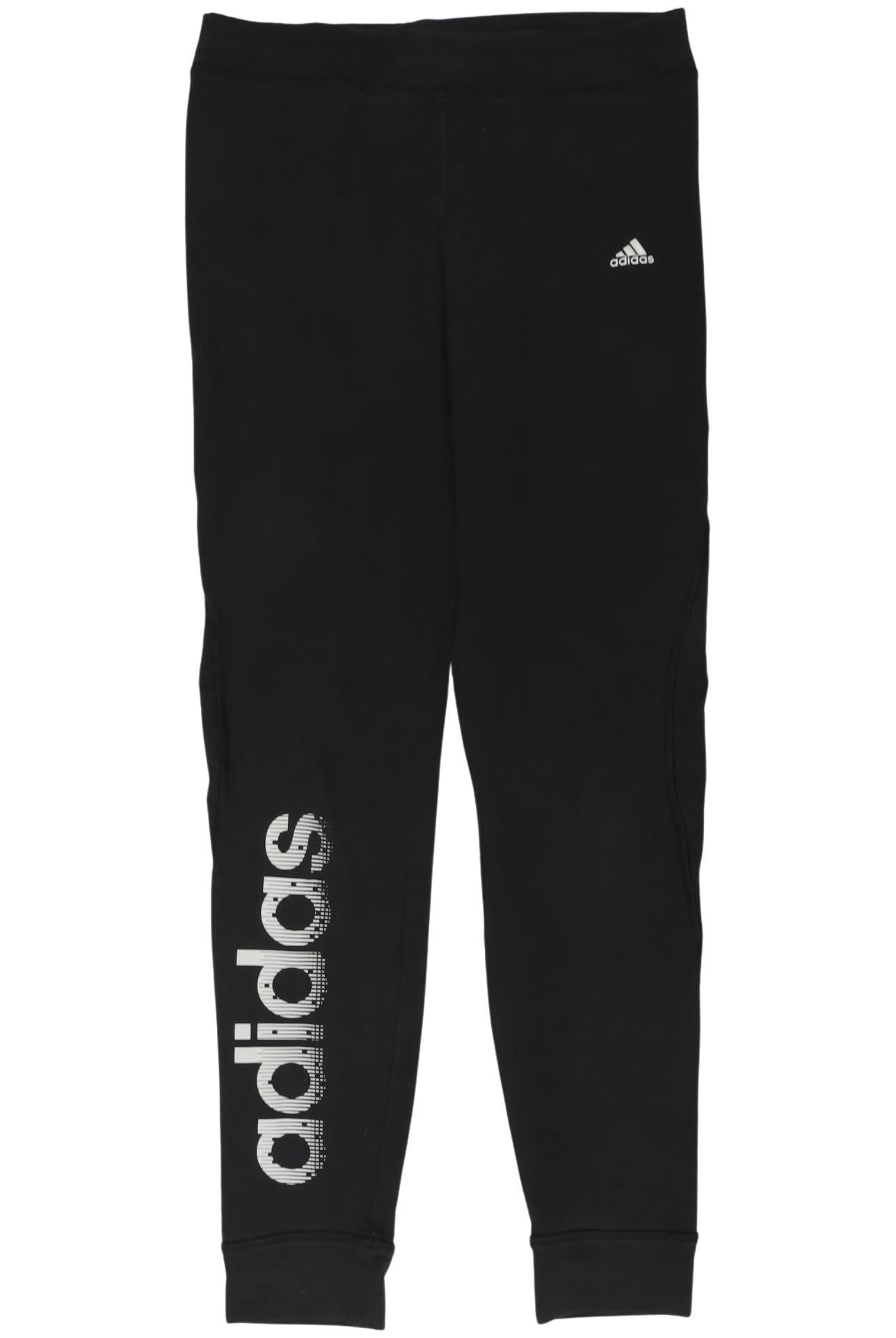 

adidas Mädchen Stoffhose, schwarz, Gr. 140