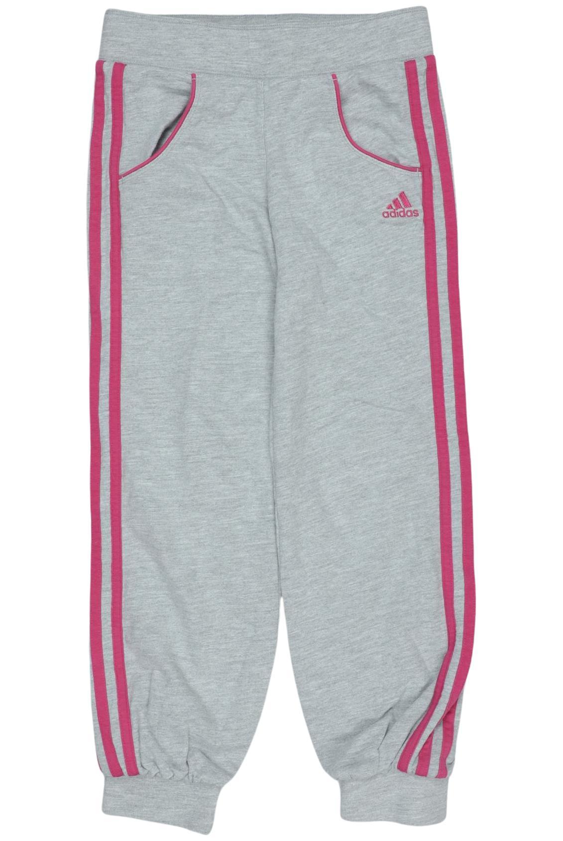 

adidas Damen Stoffhose, grau, Gr. 128