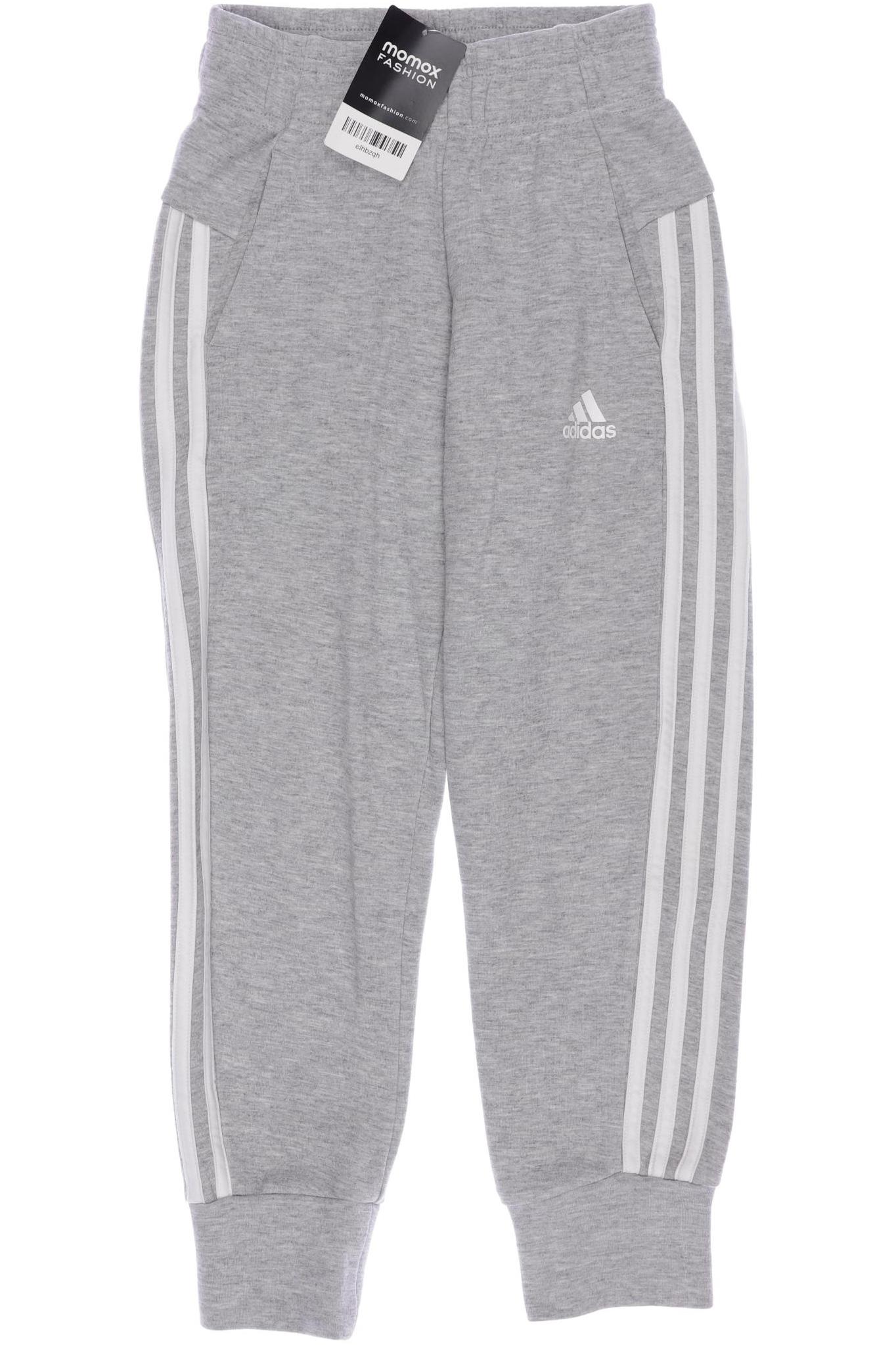 

adidas Damen Stoffhose, grau, Gr. 128