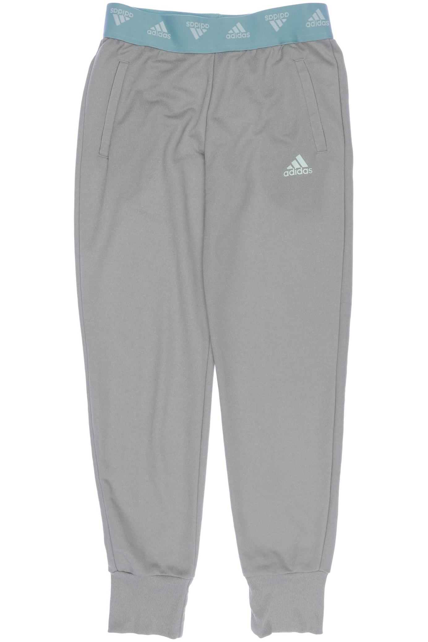 

adidas Damen Stoffhose, grau, Gr. 152