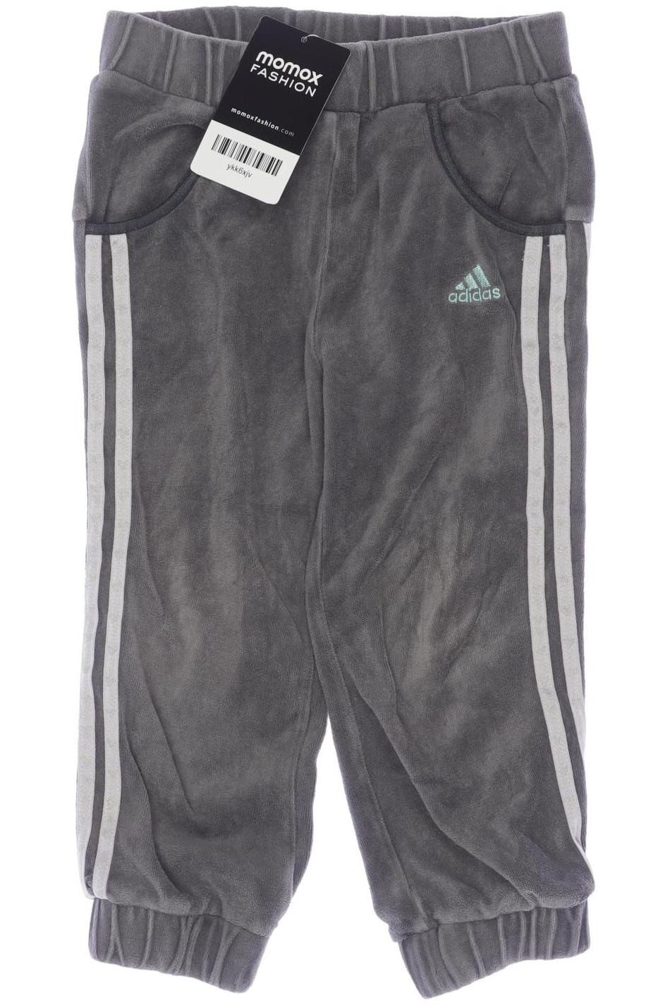 

adidas Damen Stoffhose, grau, Gr. 86