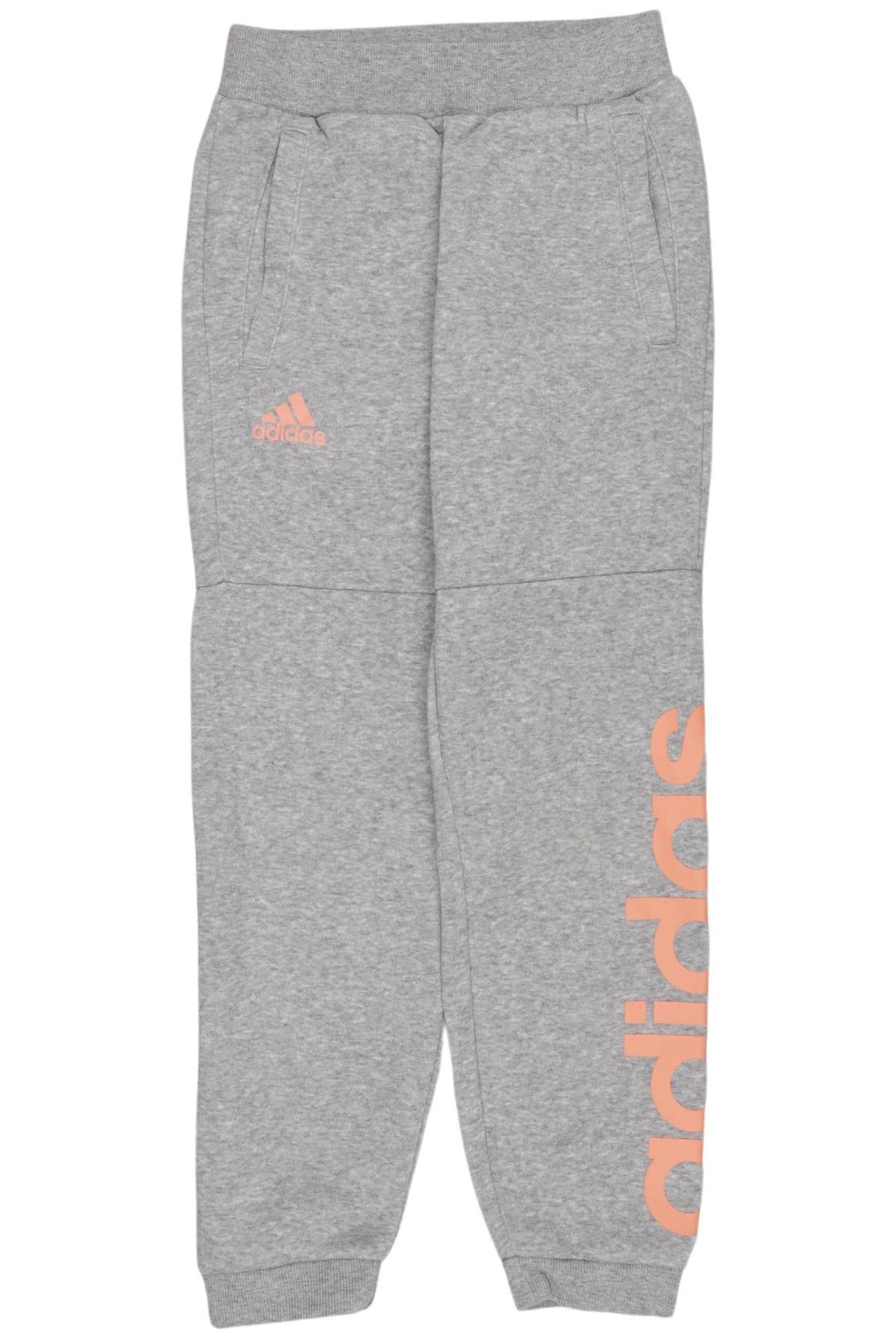 

adidas Damen Stoffhose, grau, Gr. 128
