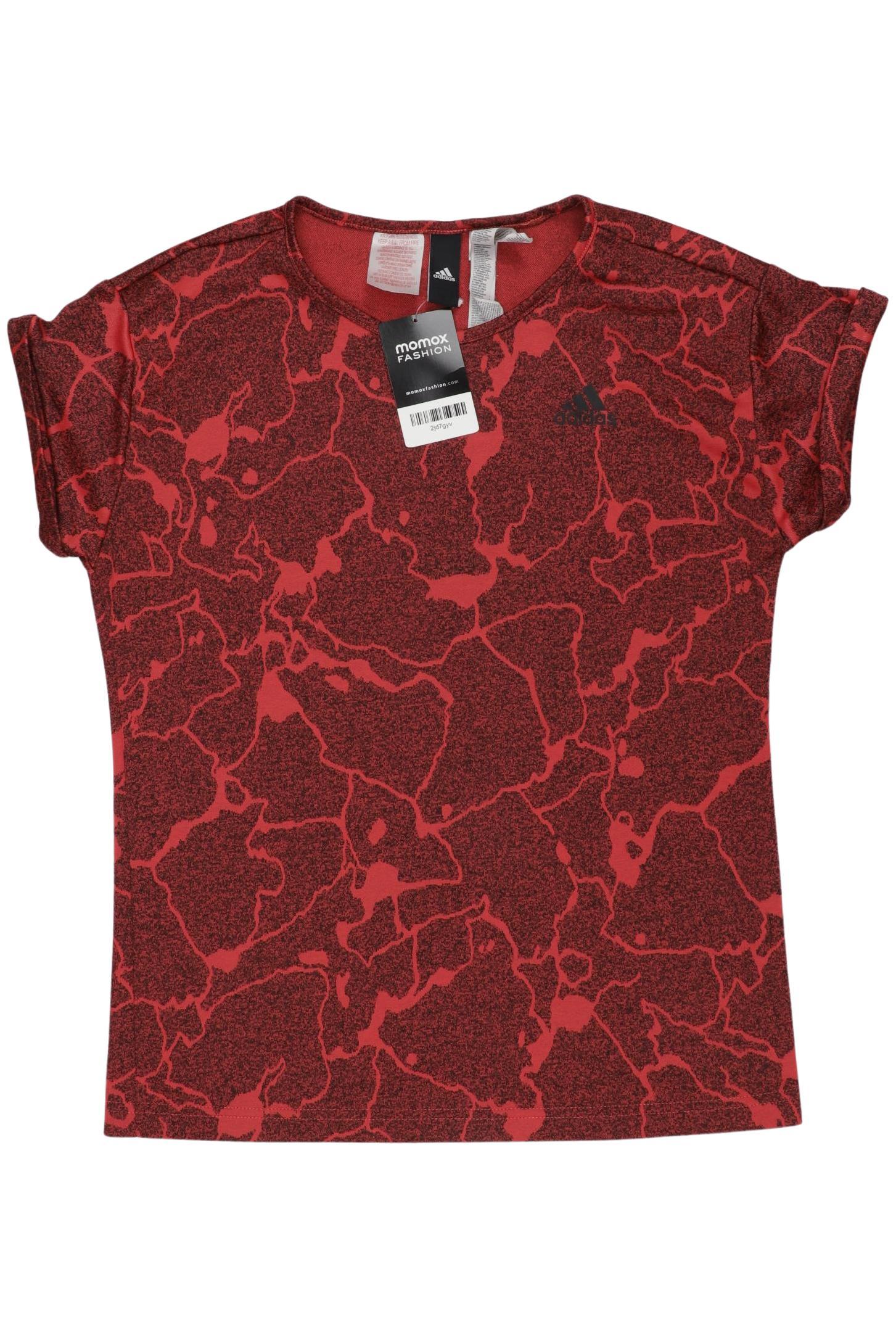 

adidas Damen T-Shirt, bordeaux, Gr. 164
