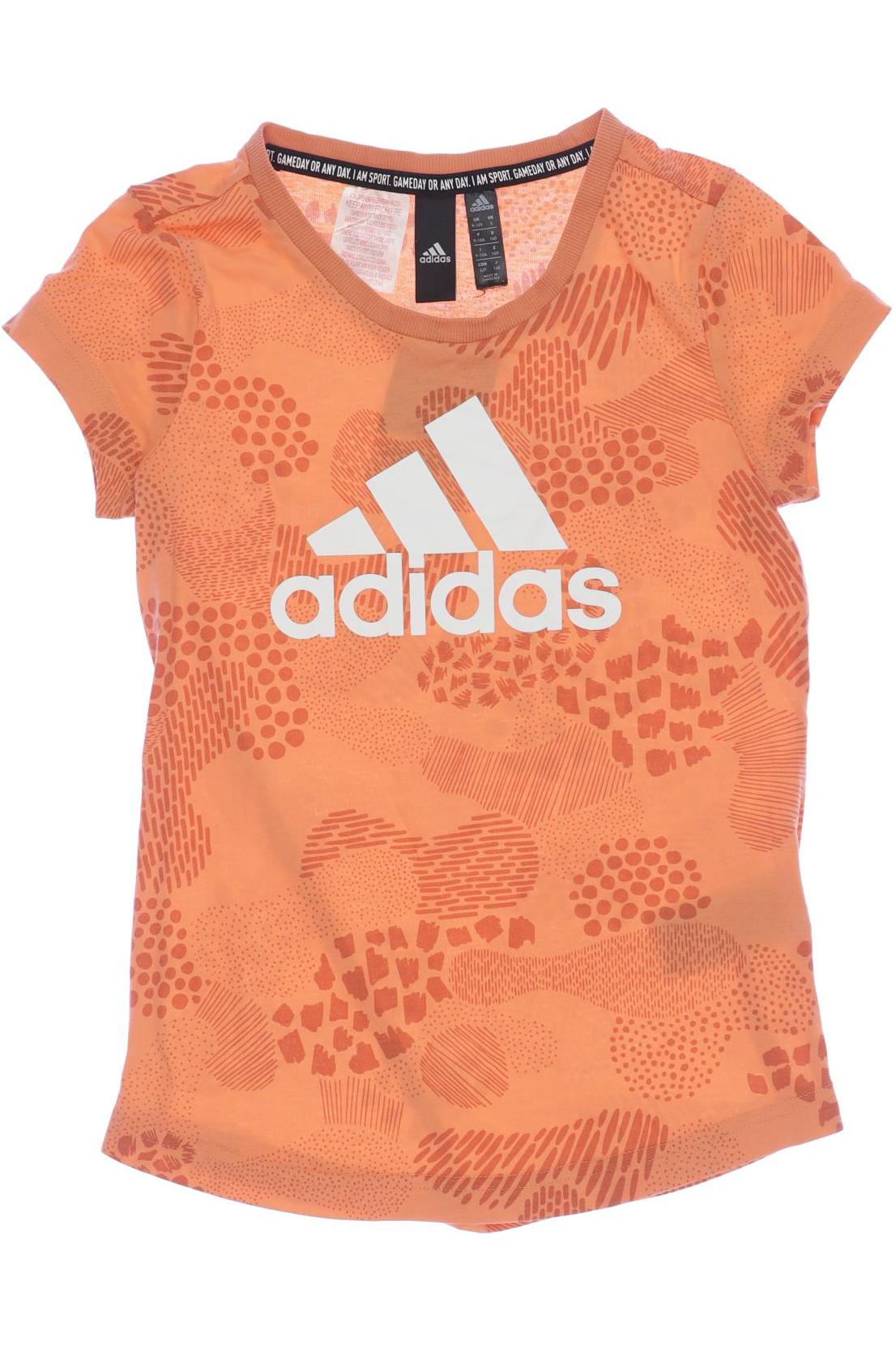 

adidas Damen T-Shirt, orange, Gr. 140
