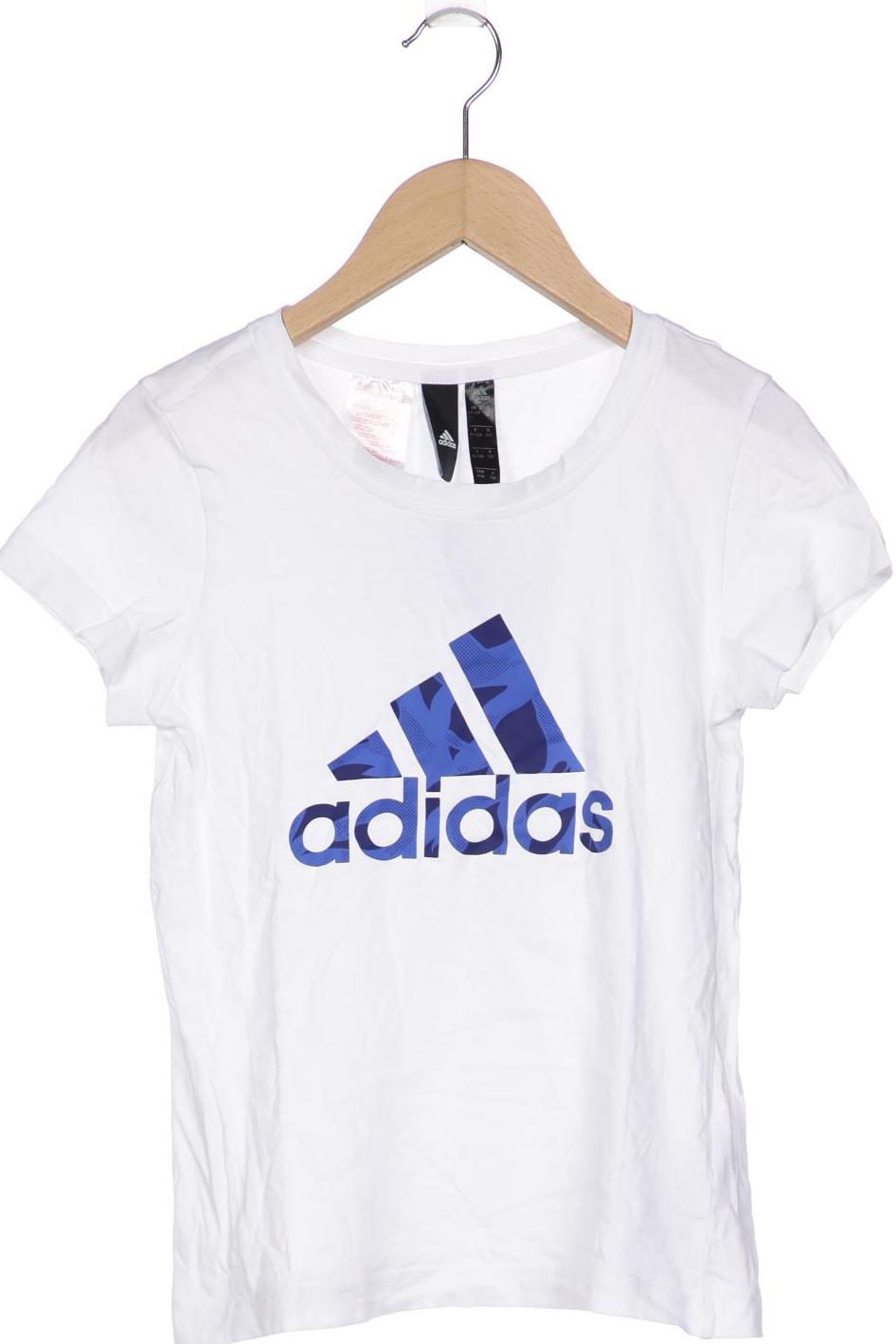 

adidas Damen T-Shirt, weiß, Gr. 152