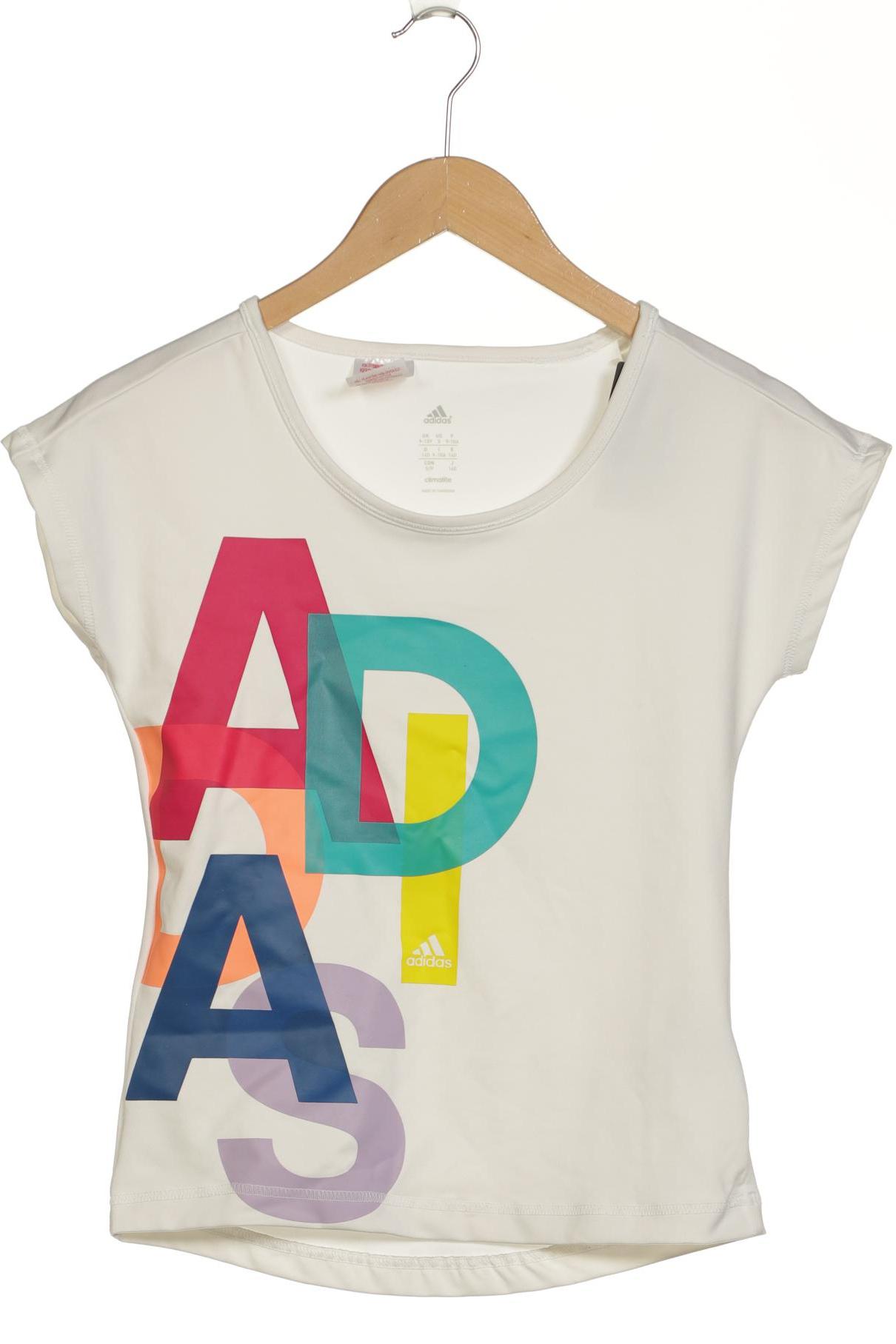 

adidas Damen T-Shirt, weiß, Gr. 140