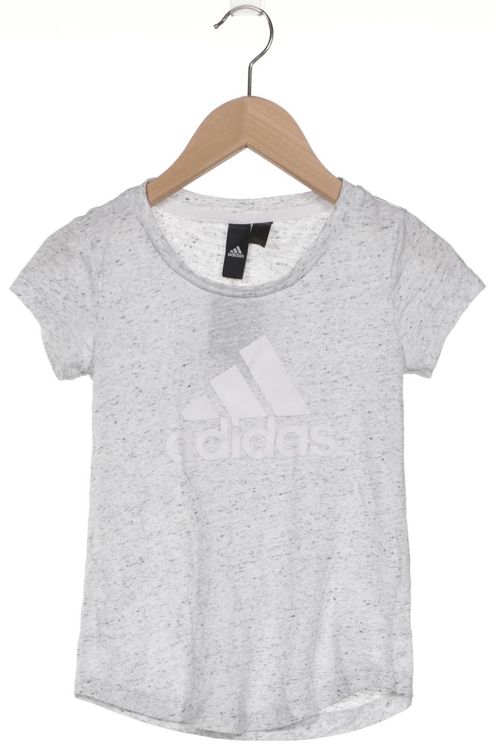 

adidas Damen T-Shirt, grau, Gr. 128