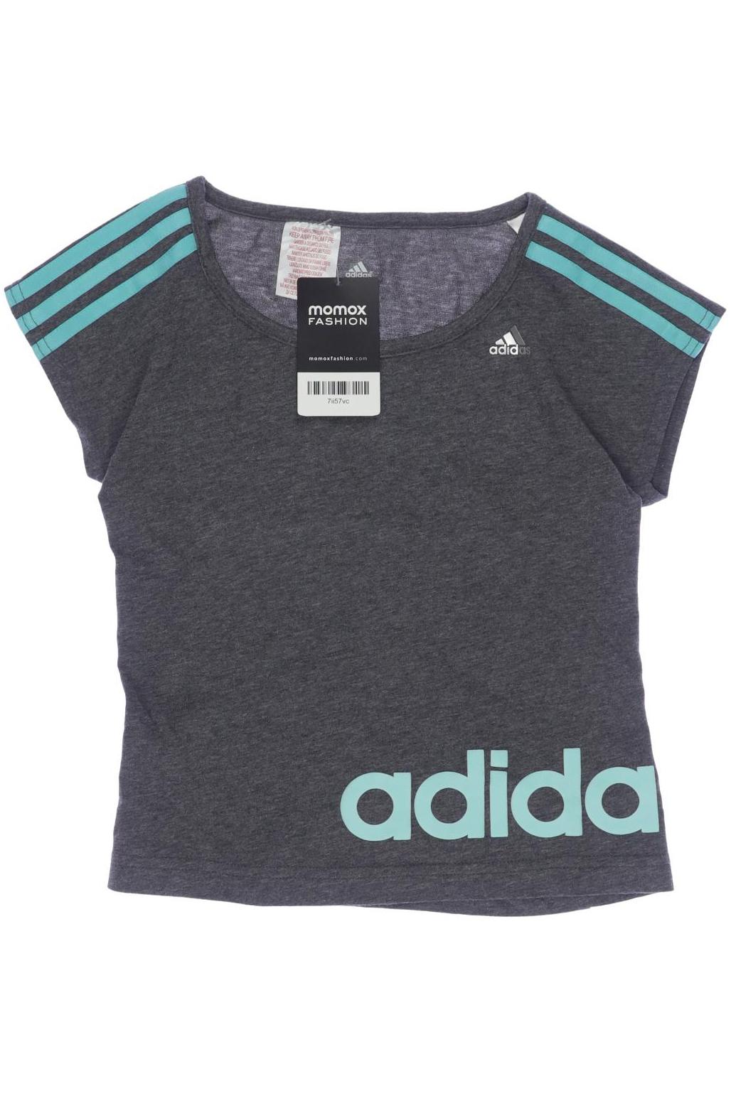 

adidas Damen T-Shirt, grau, Gr. 128