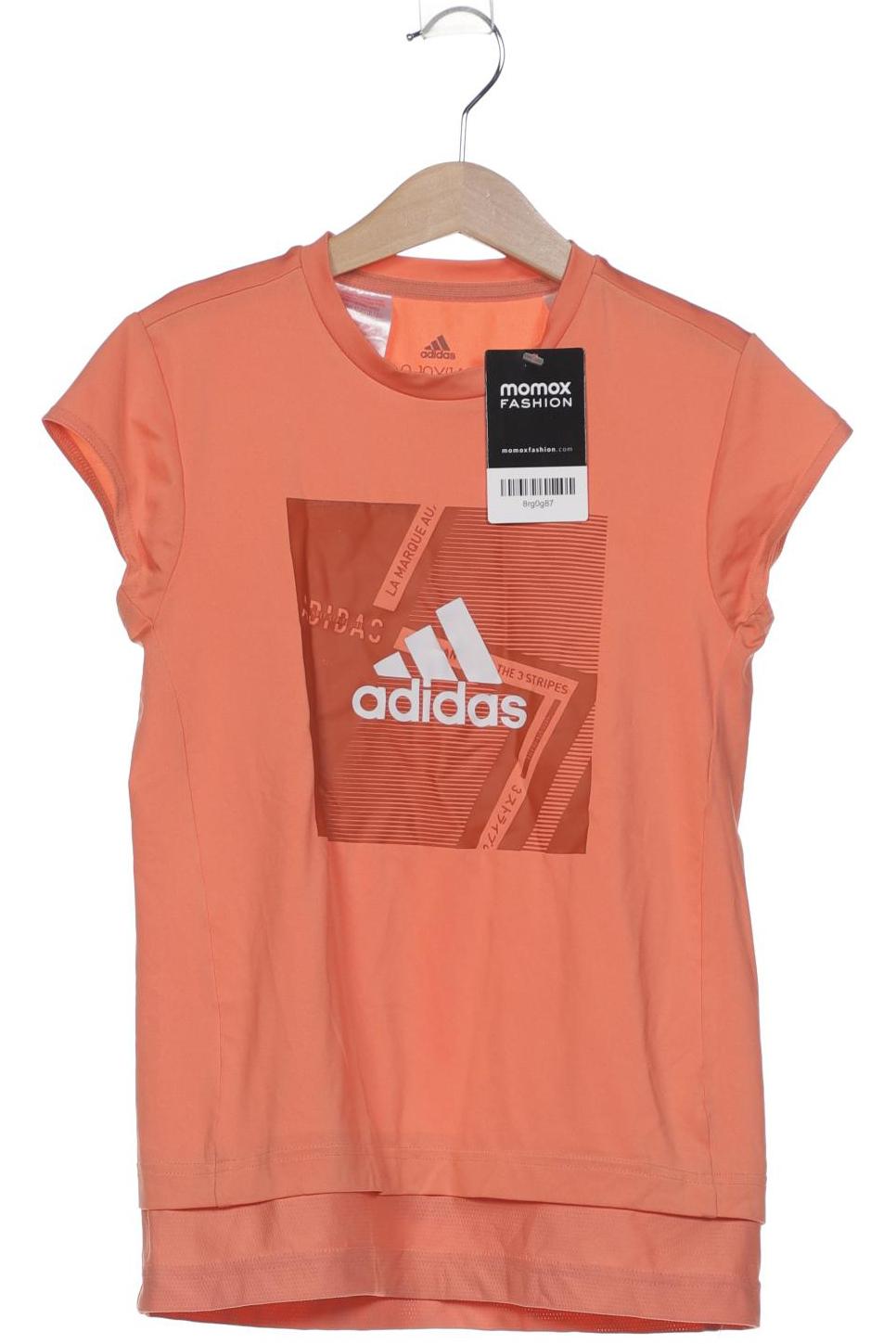 

adidas Damen T-Shirt, orange, Gr. 140