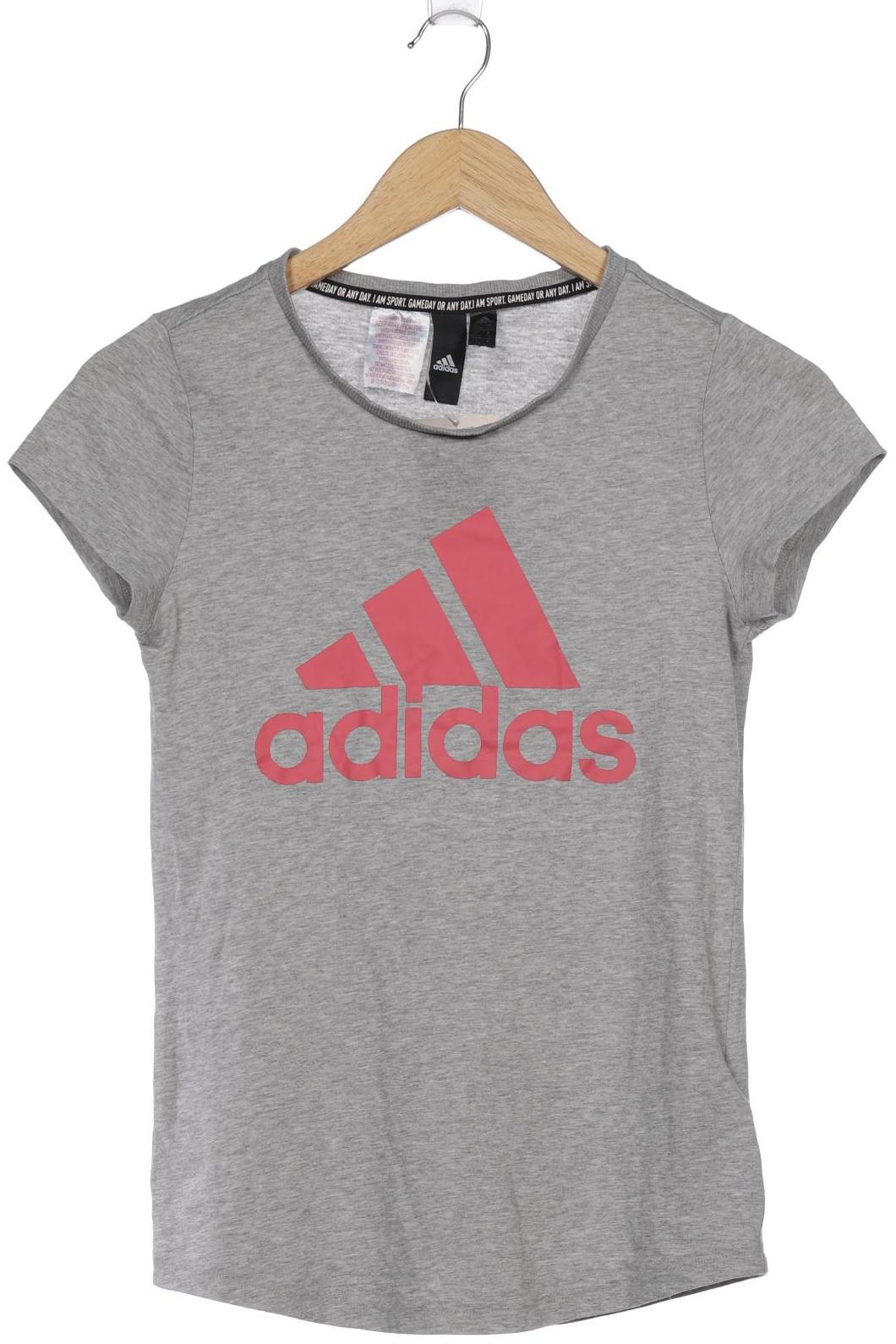 

adidas Damen T-Shirt, grau, Gr. 164