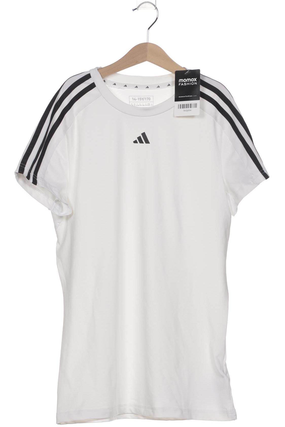 

adidas Mädchen T-Shirt, weiß, Gr. 170
