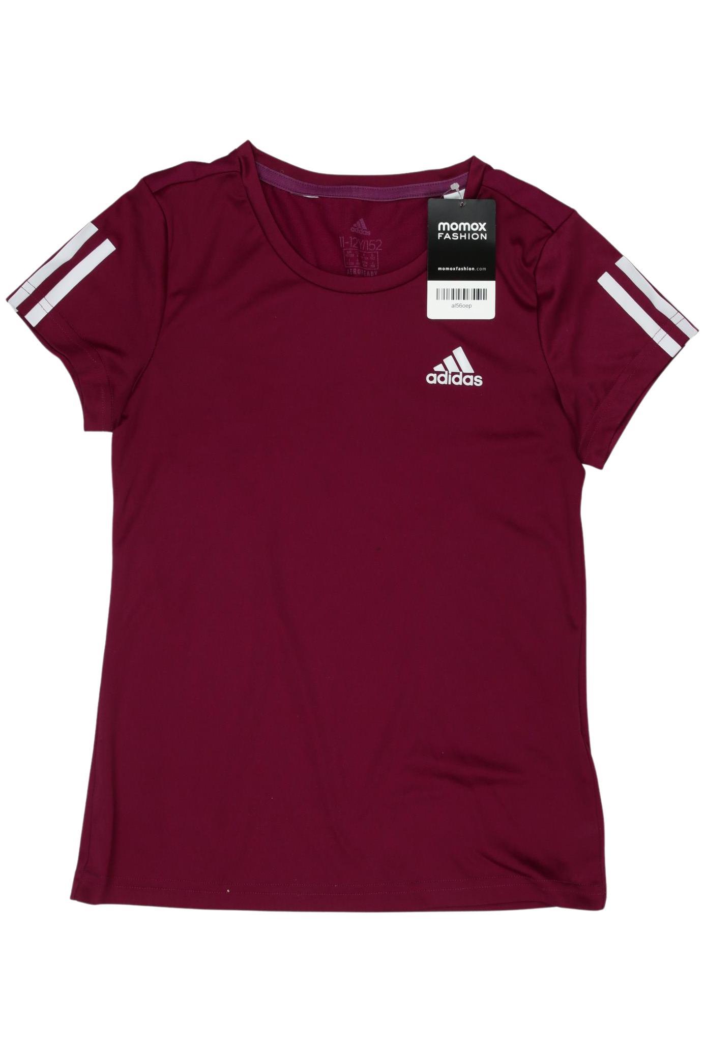 

adidas Damen T-Shirt, bordeaux, Gr. 152