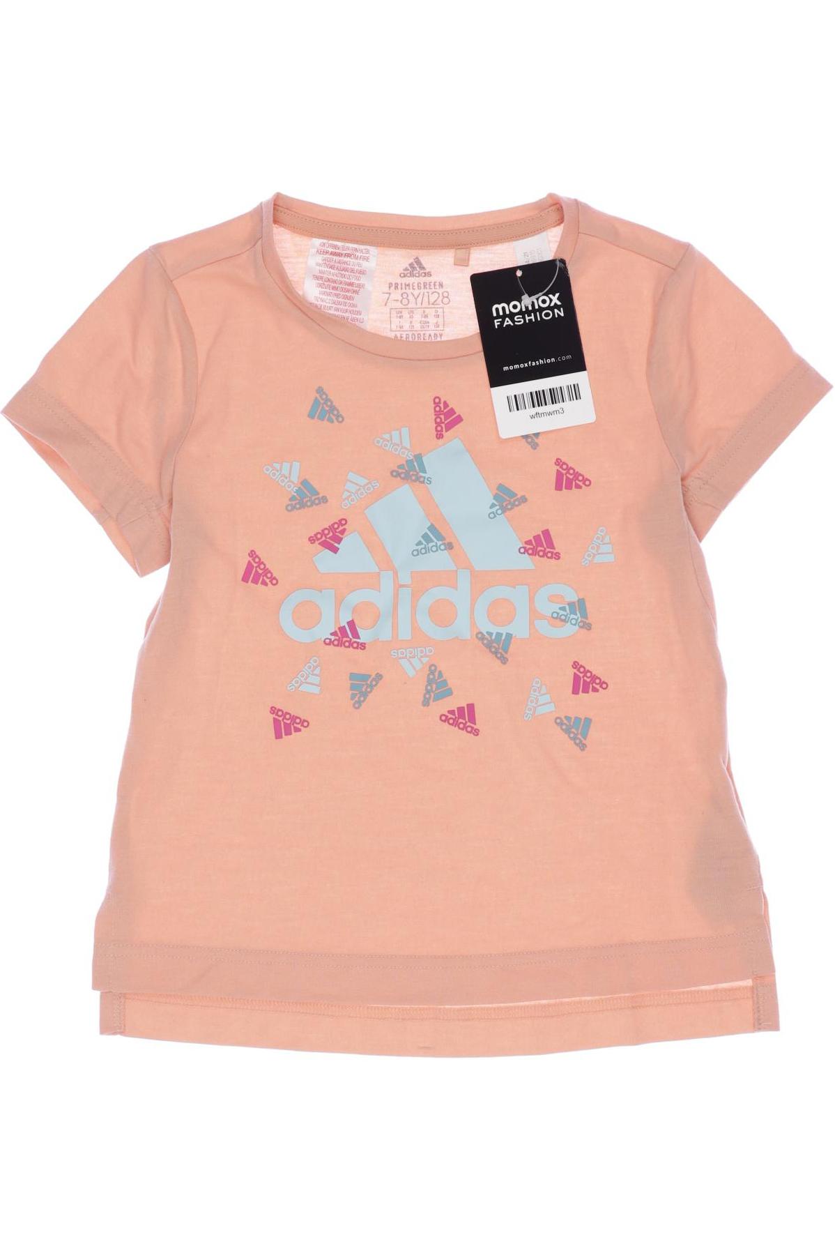 

adidas Damen T-Shirt, orange, Gr. 128