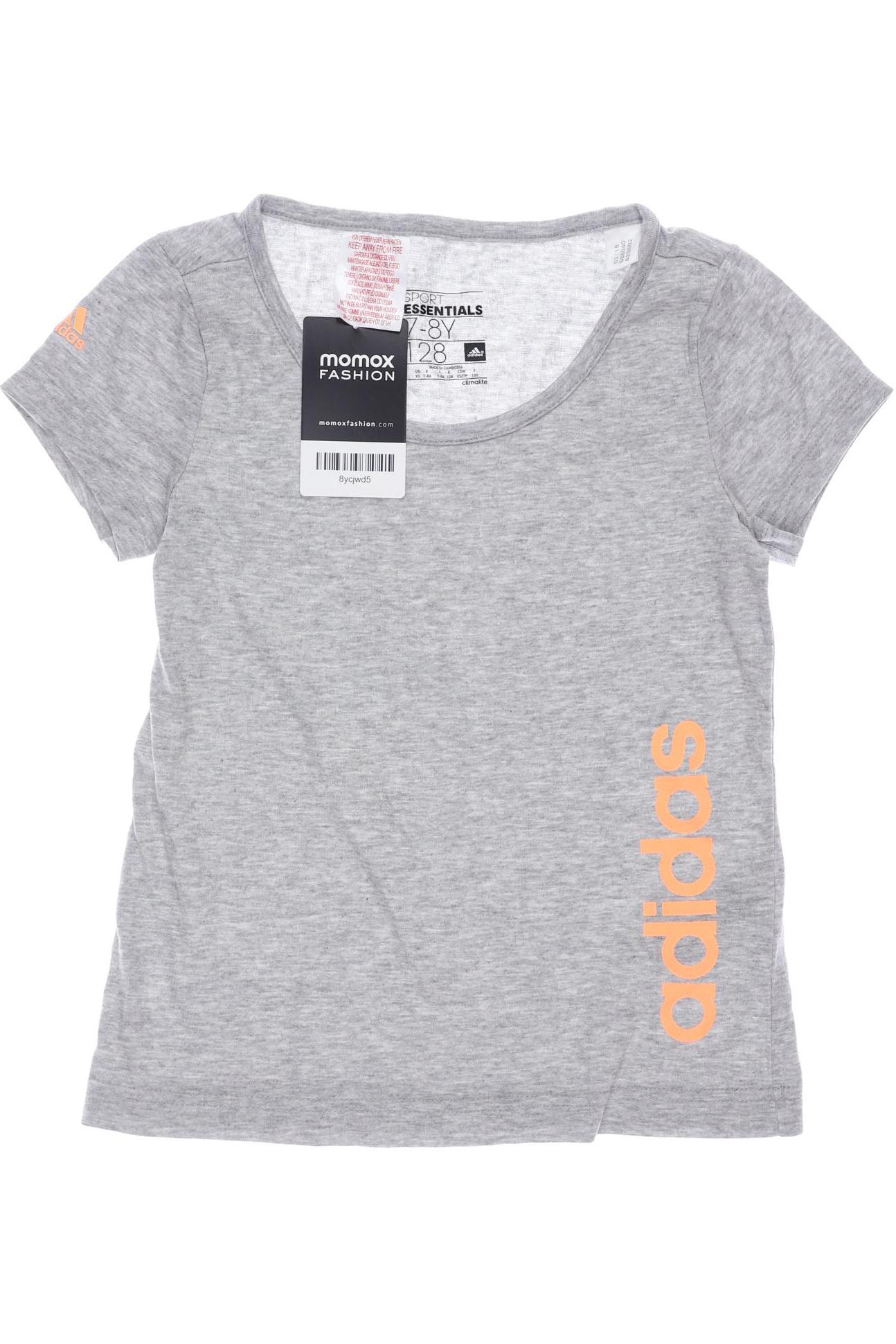 

adidas Damen T-Shirt, grau, Gr. 128