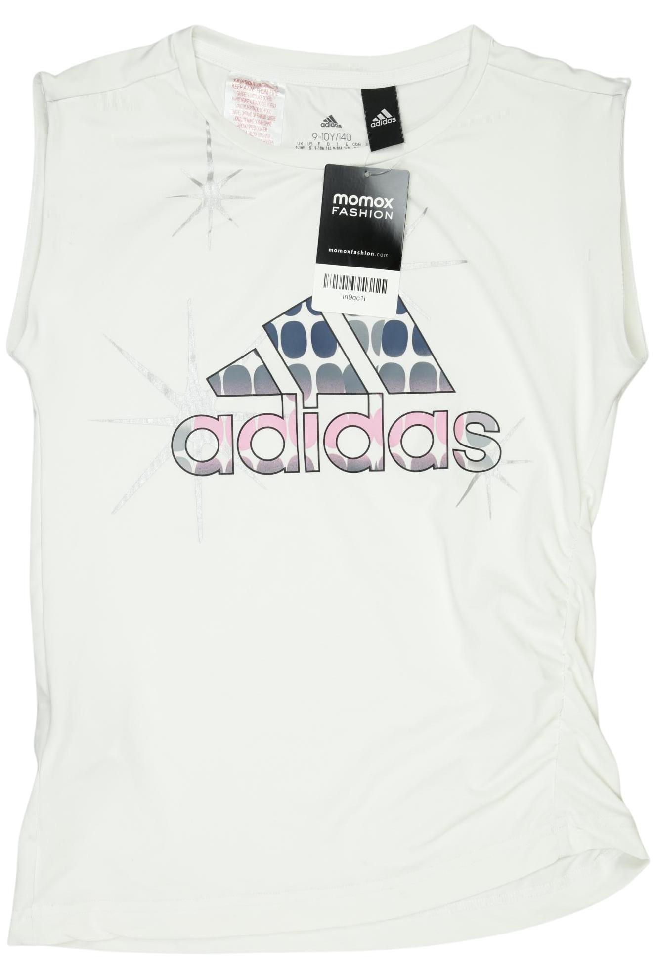 

adidas Damen T-Shirt, weiß, Gr. 140