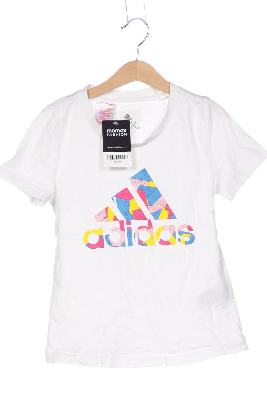 

adidas Damen T-Shirt, weiß, Gr. 140