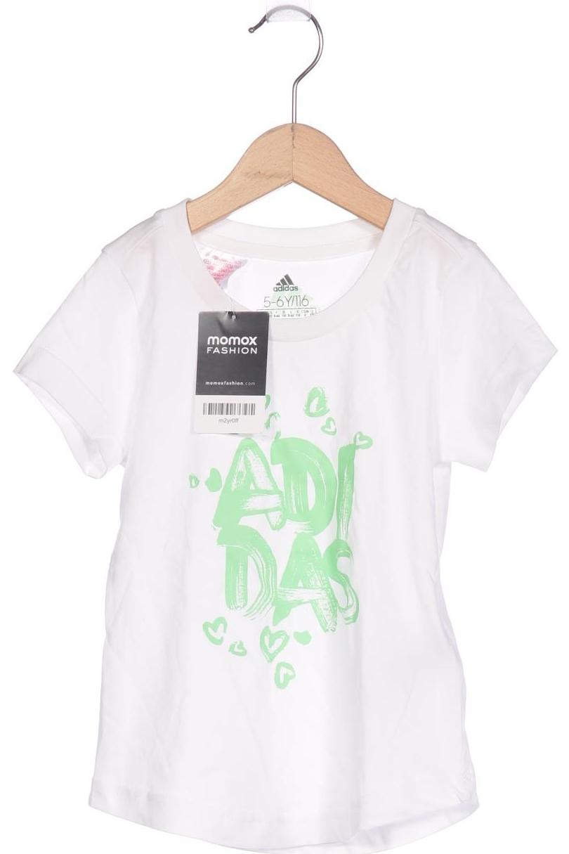 

adidas Damen T-Shirt, weiß, Gr. 116