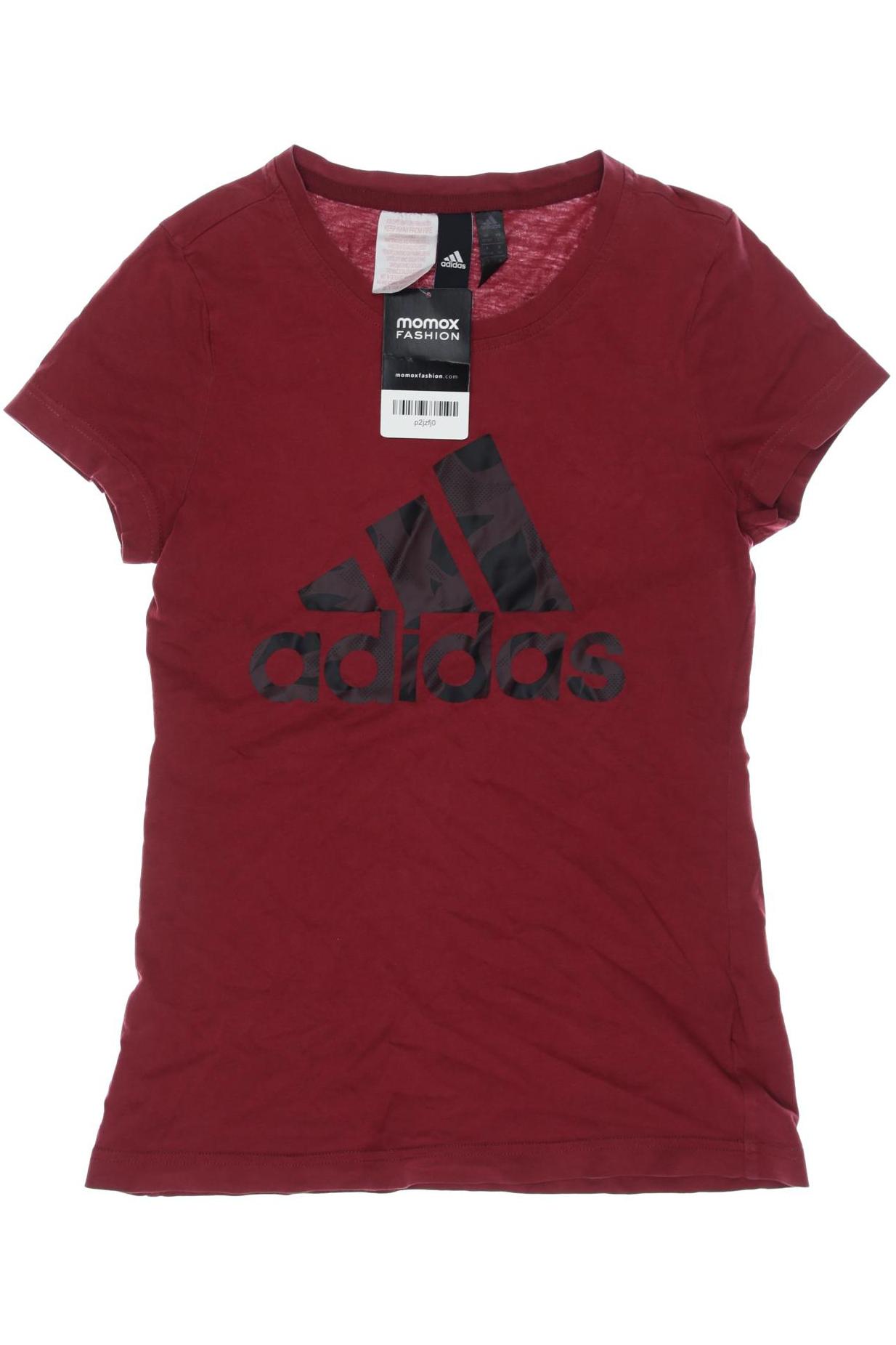 

adidas Damen T-Shirt, bordeaux, Gr. 164