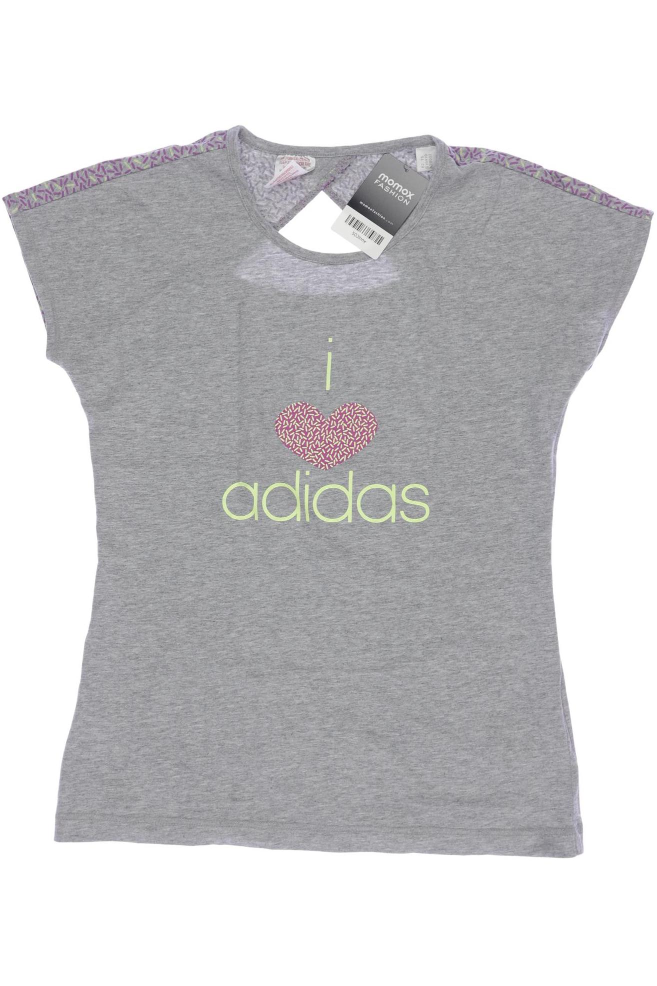 

adidas Damen T-Shirt, grau, Gr. 170