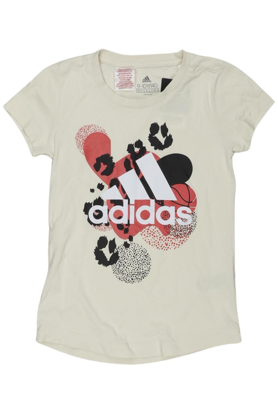 

adidas Mädchen T-Shirt, beige, Gr. 140