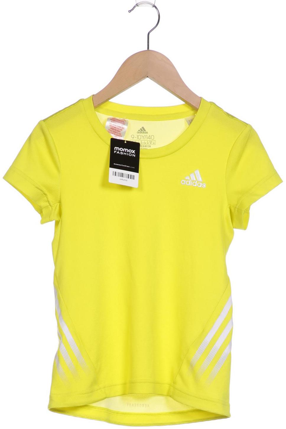 

adidas Damen T-Shirt, gelb, Gr. 140