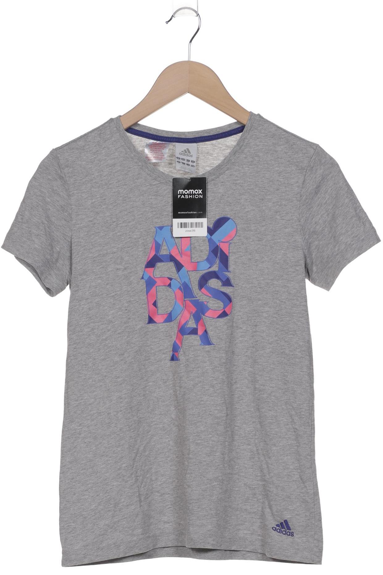 

adidas Damen T-Shirt, grau, Gr. 176
