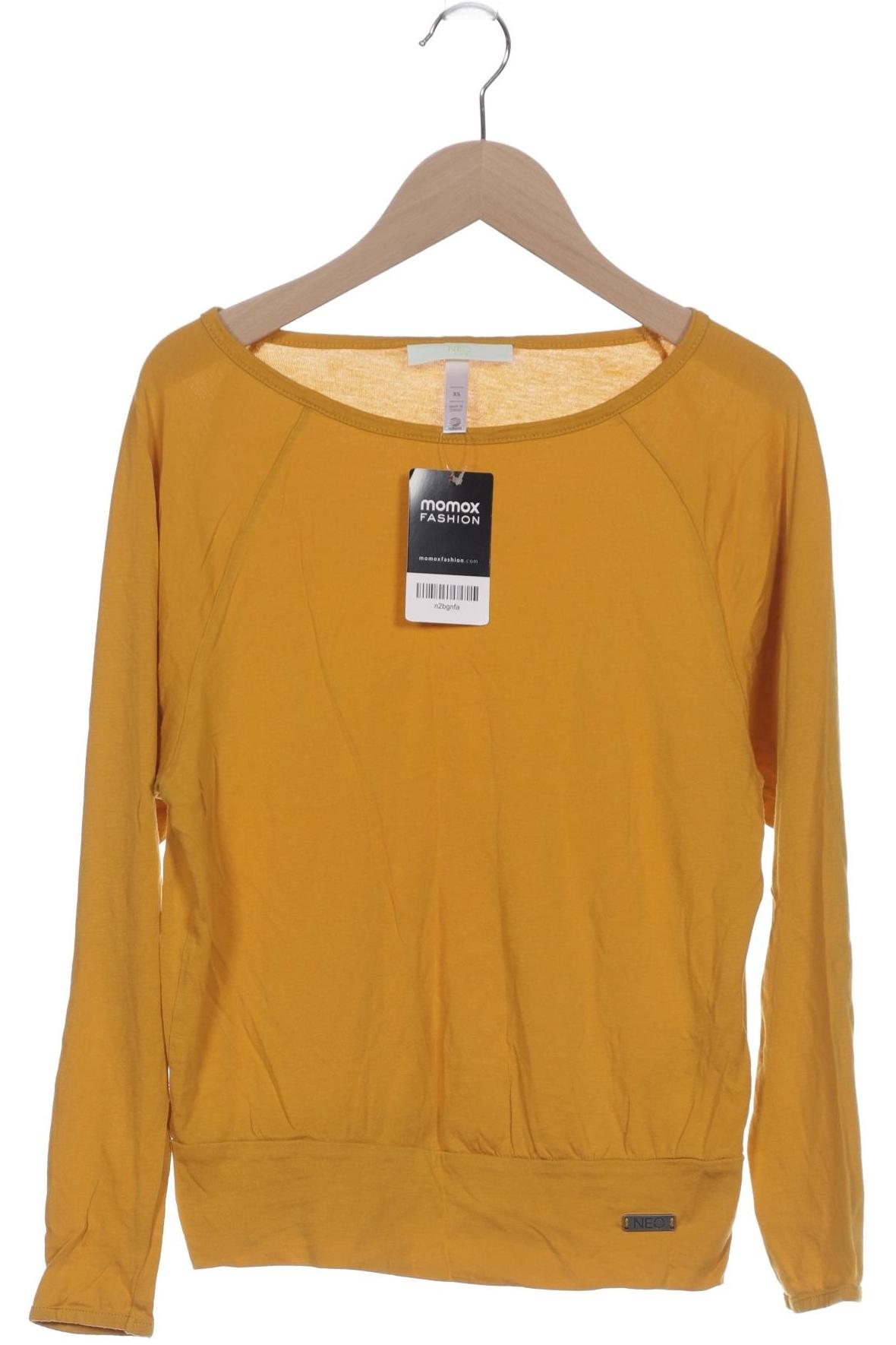 

adidas NEO Damen Langarmshirt, gelb, Gr. 34
