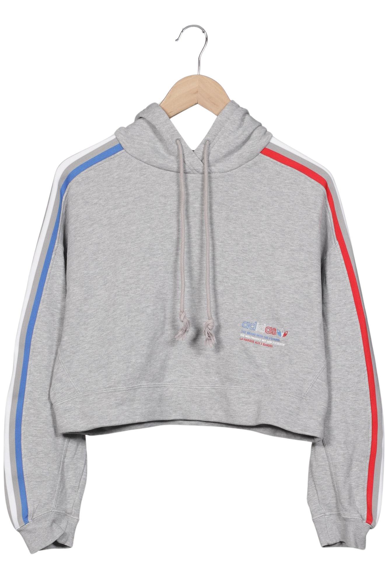 

adidas Originals Damen Kapuzenpullover, grau, Gr. 34