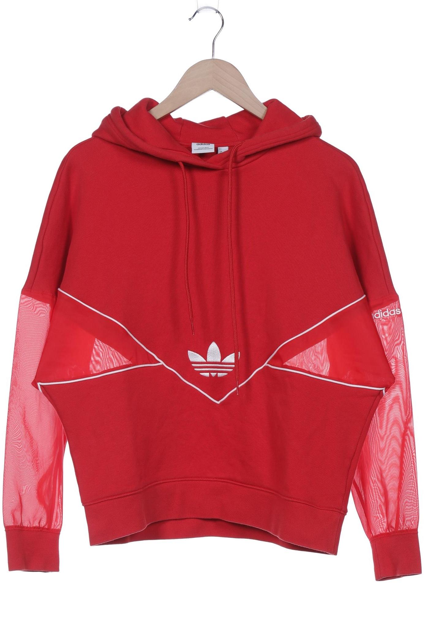 

adidas Originals Damen Kapuzenpullover, rot, Gr. 34
