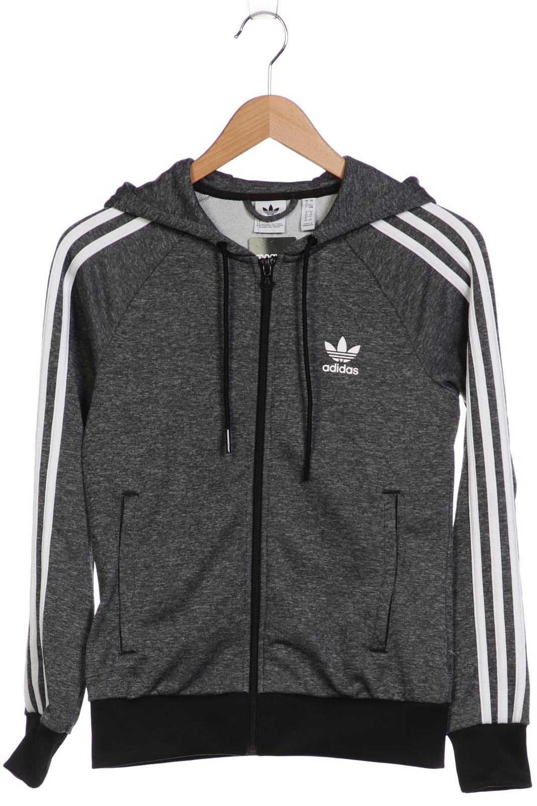 

adidas Originals Damen Kapuzenpullover, grau, Gr. 34