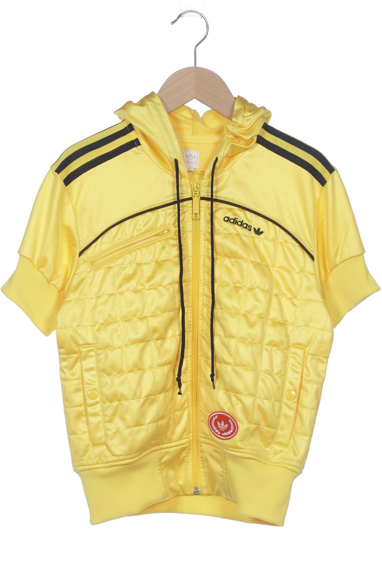 

adidas Originals Damen Kapuzenpullover, gelb, Gr. 34