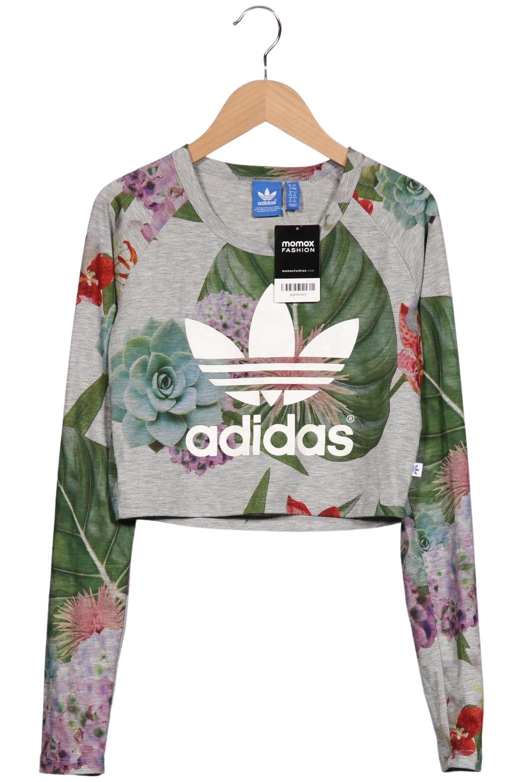 

adidas Originals Damen Langarmshirt, grau, Gr. 34