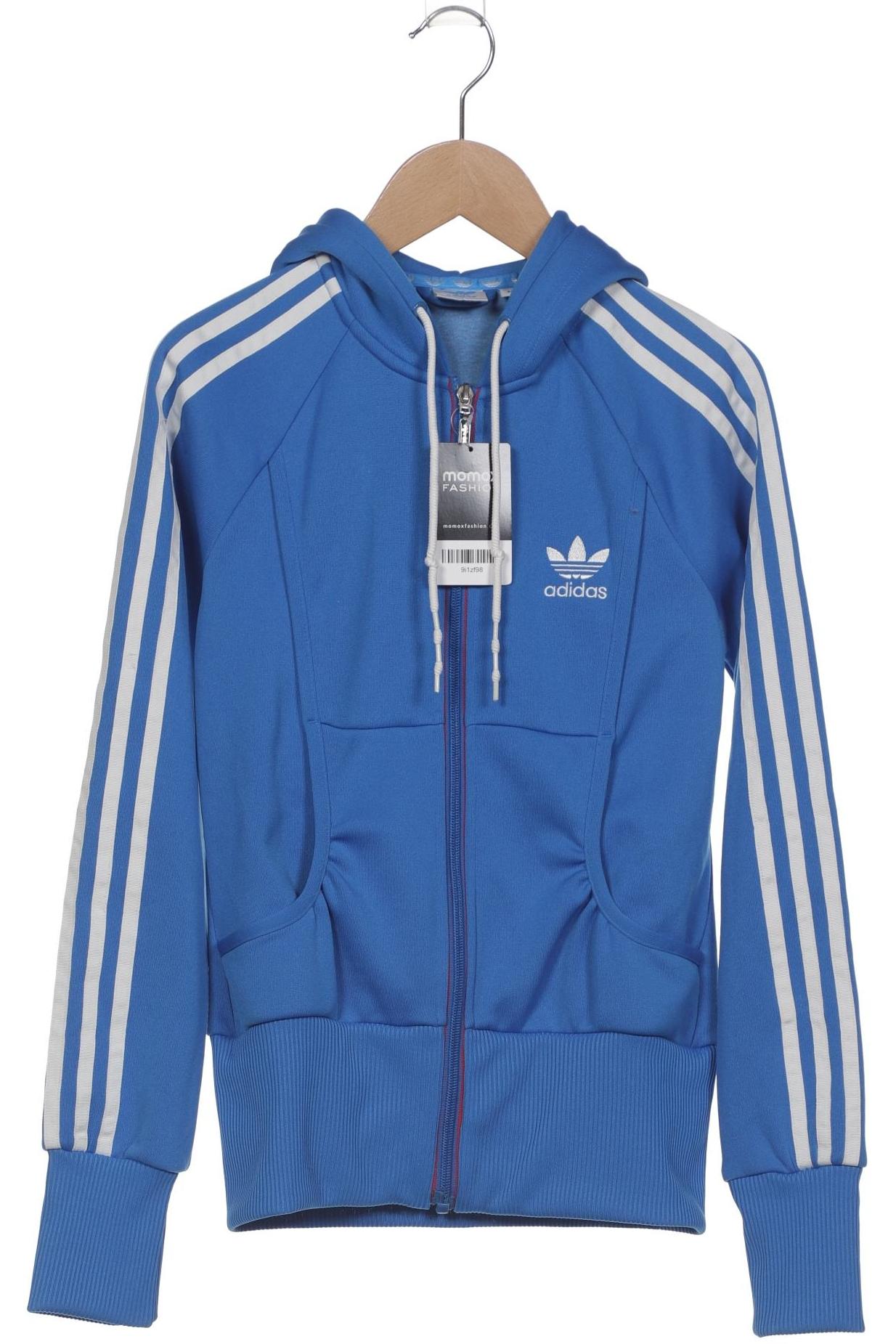 

adidas Originals Damen Kapuzenpullover, blau, Gr. 34