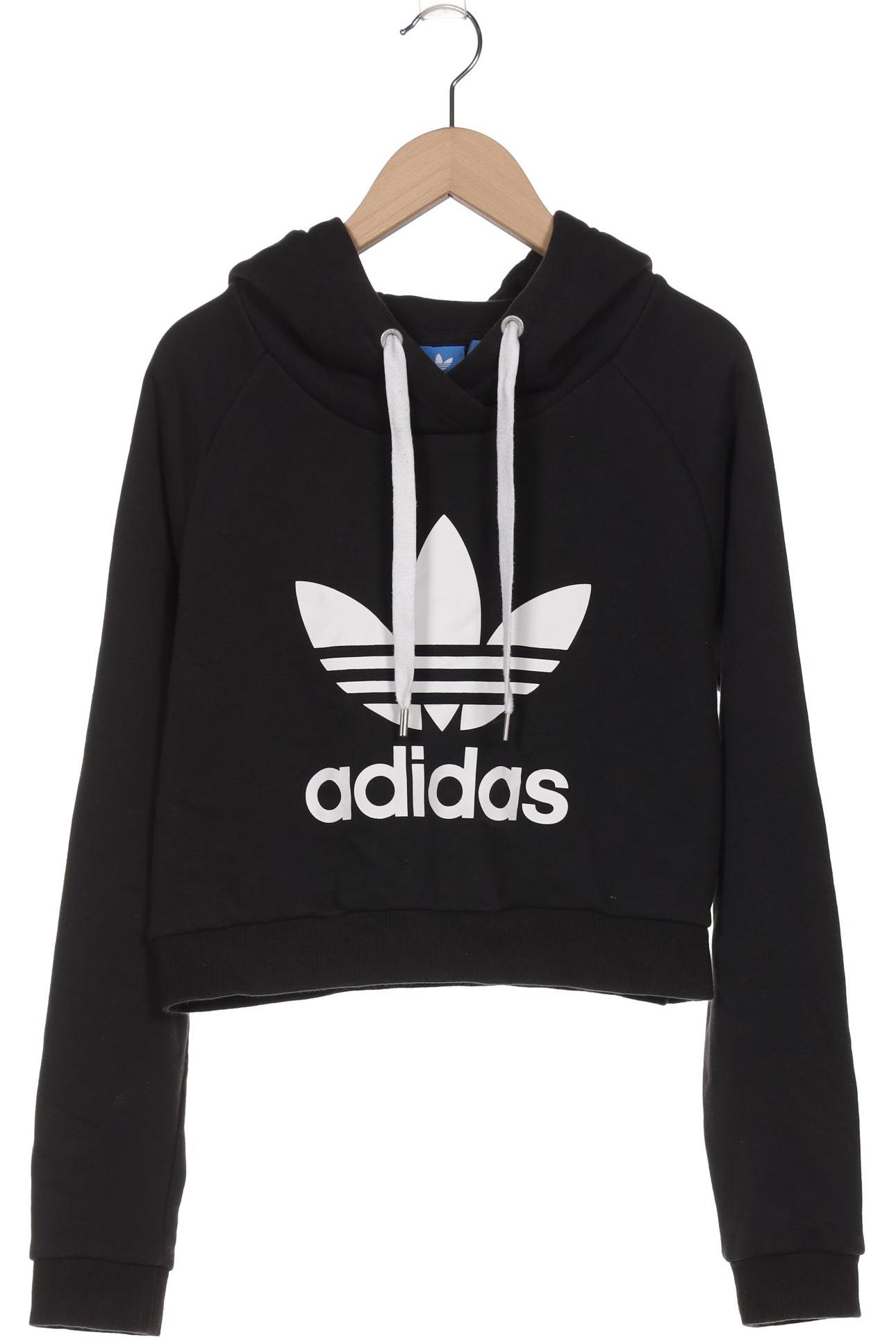 

adidas Originals Damen Kapuzenpullover, schwarz, Gr. 8