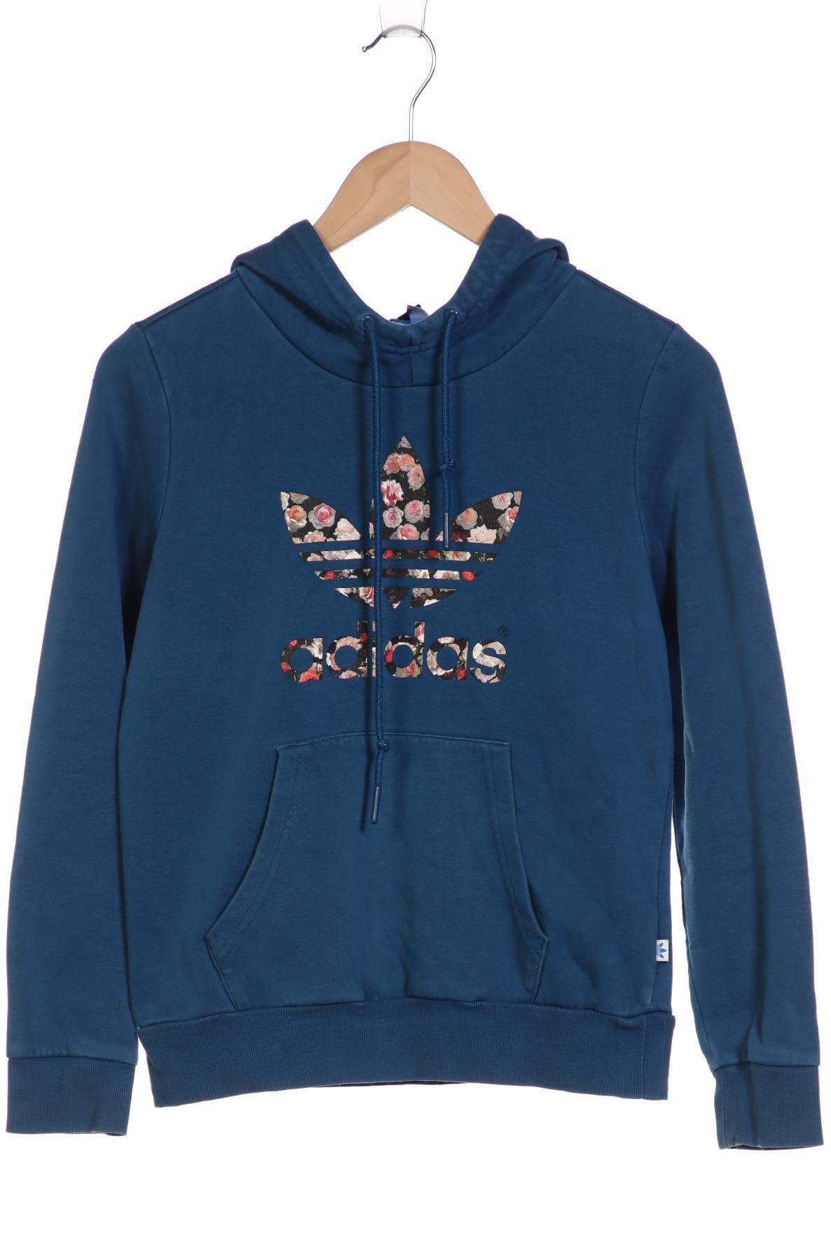 

adidas Originals Damen Kapuzenpullover, blau, Gr. 32