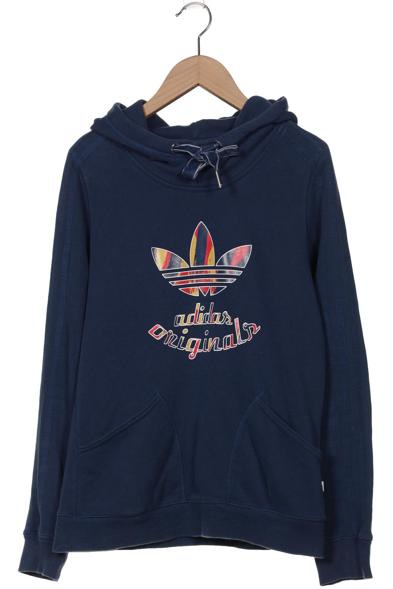 

adidas Originals Damen Kapuzenpullover, blau, Gr. 38