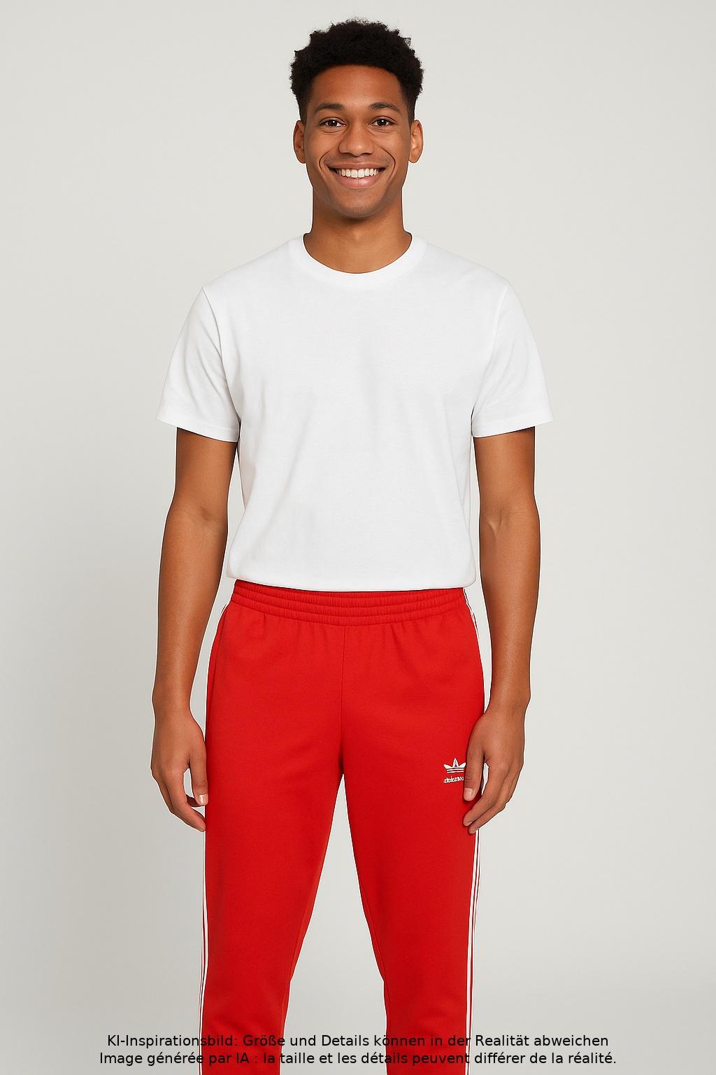 

adidas Originals Herren Stoffhose, rot, Gr. 0