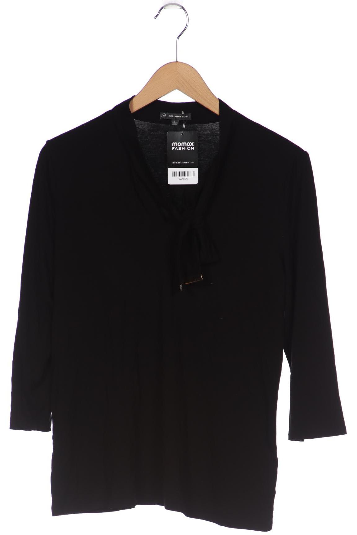 

adrianna papell Damen Langarmshirt, schwarz