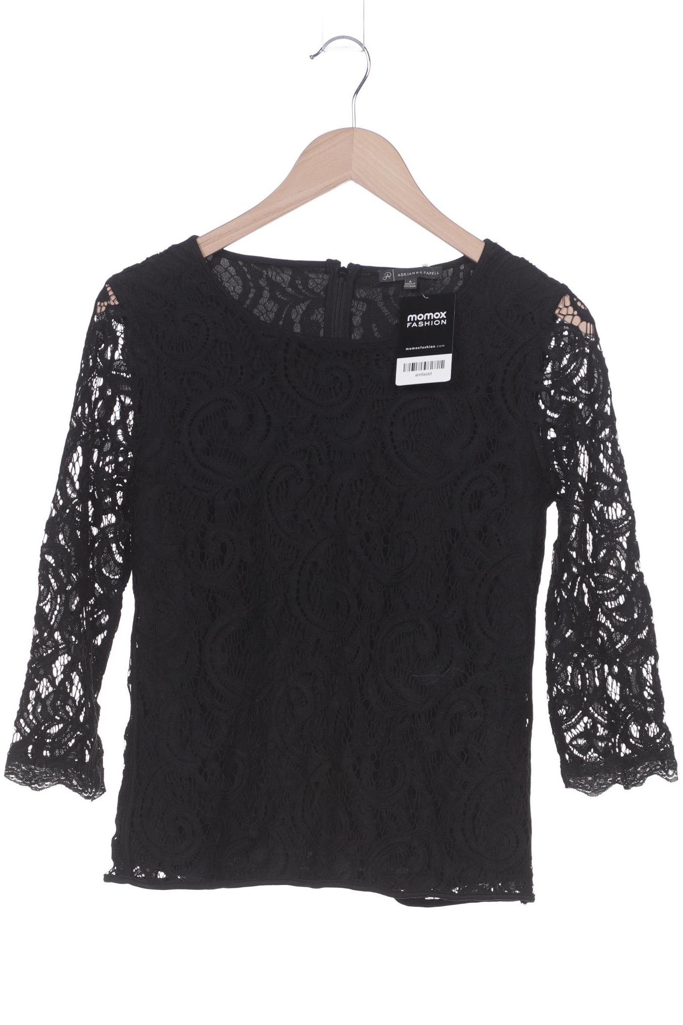

adrianna papell Damen Langarmshirt, schwarz, Gr. 36