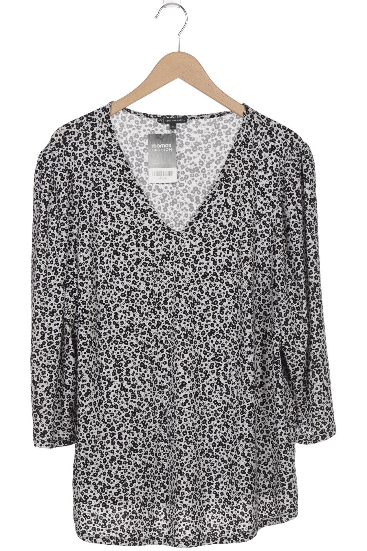 

adrianna papell Damen Langarmshirt, schwarz