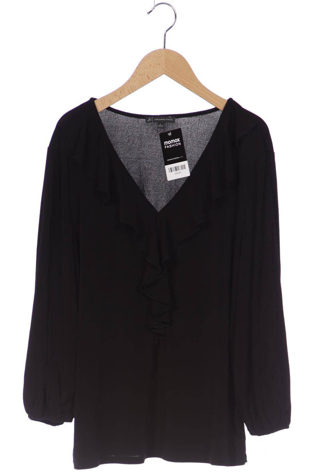 

adrianna papell Damen Langarmshirt, schwarz