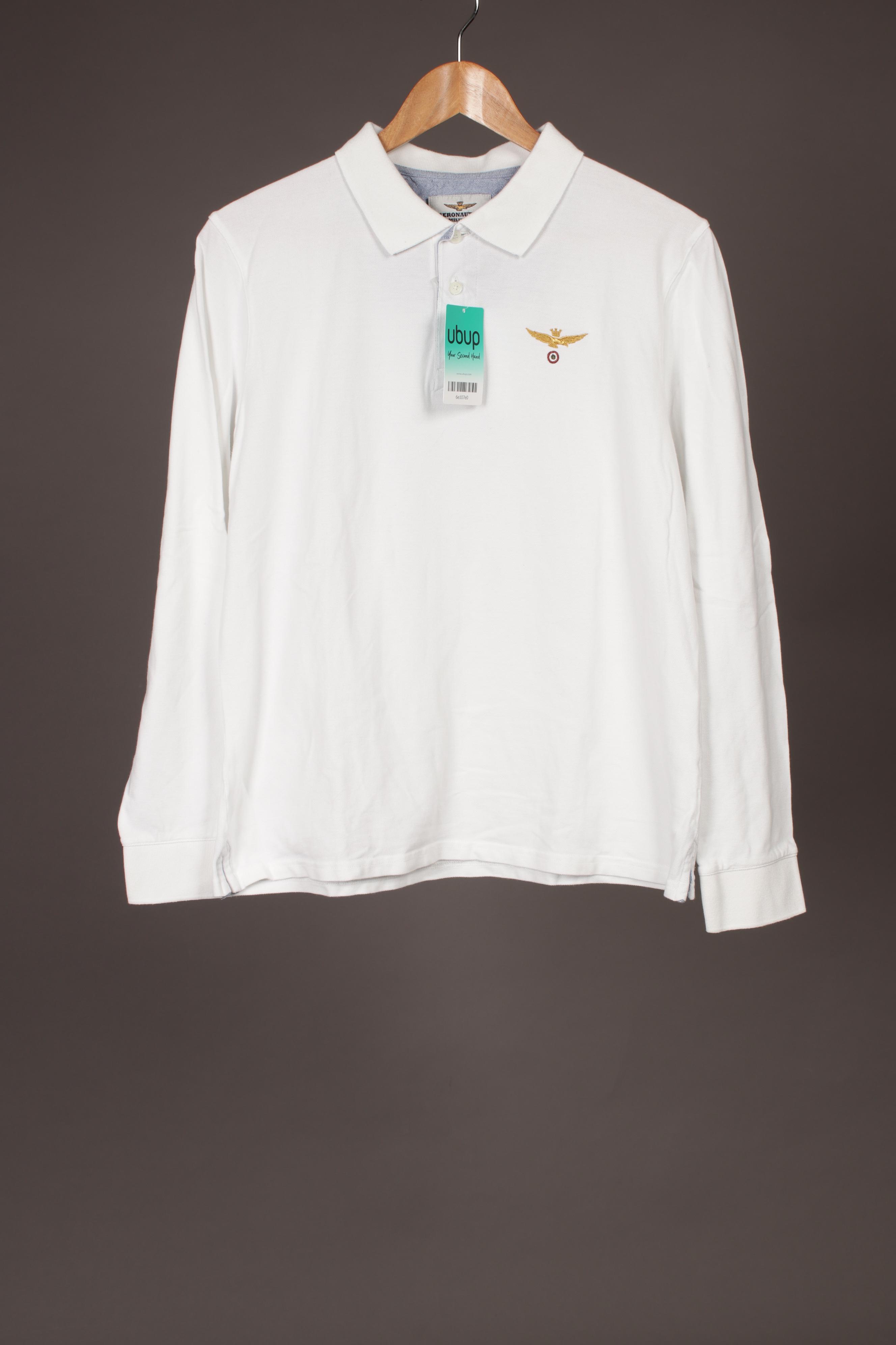 Thumbnail - Aeronautica Militare Herren Langarmshirt, weiß, Gr.