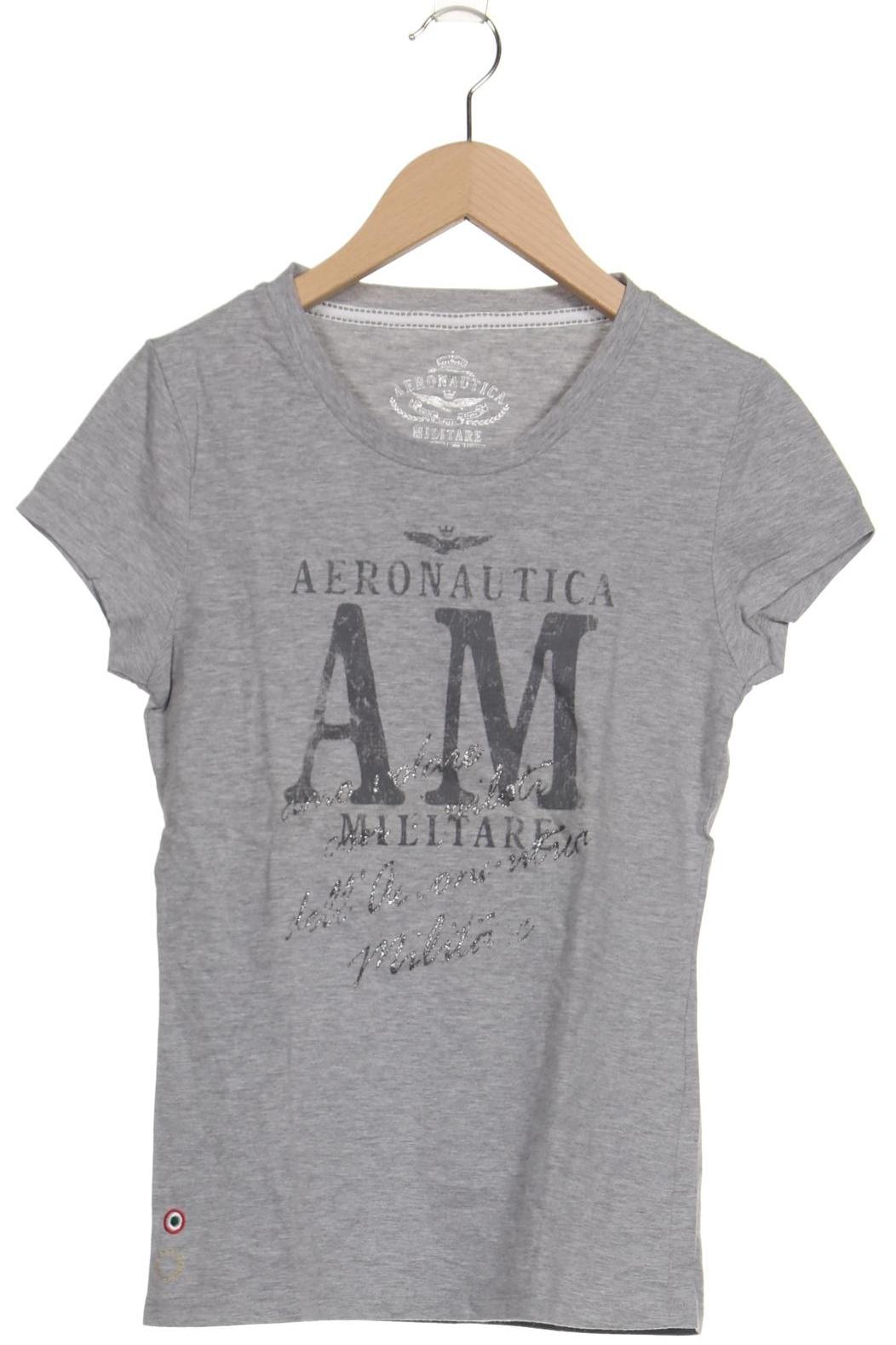 

Aeronautica Militare Damen T-Shirt, grau, Gr. 36