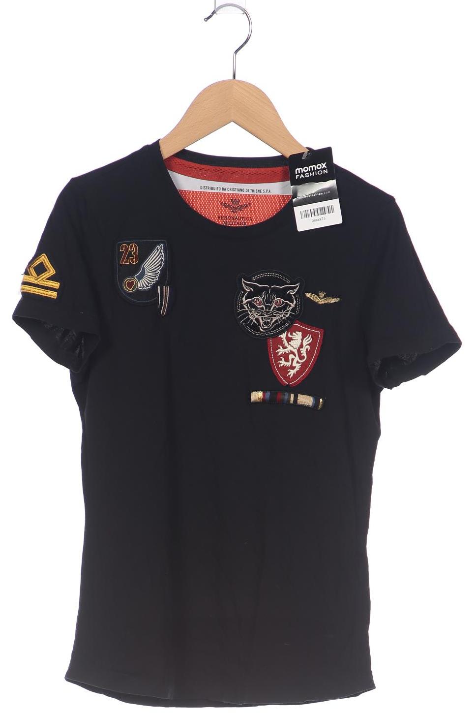 

Aeronautica Militare Damen T-Shirt, schwarz, Gr. 34