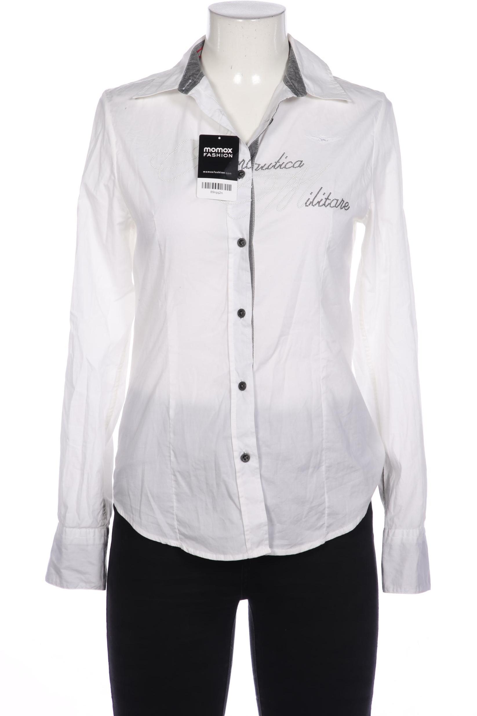 

Aeronautica Militare Damen Bluse, weiß, Gr. 38