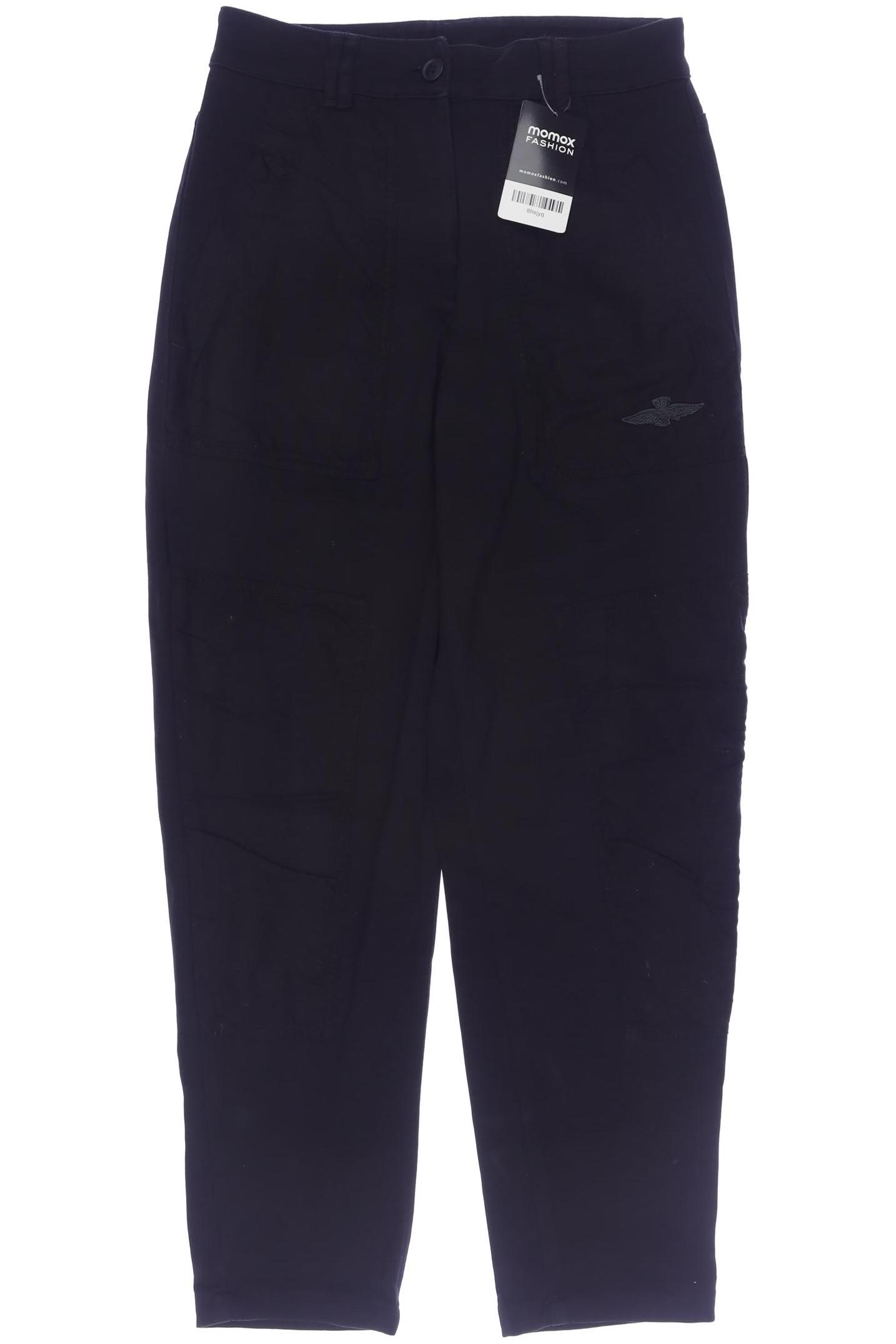 

Aeronautica Militare Damen Stoffhose, schwarz, Gr. 0