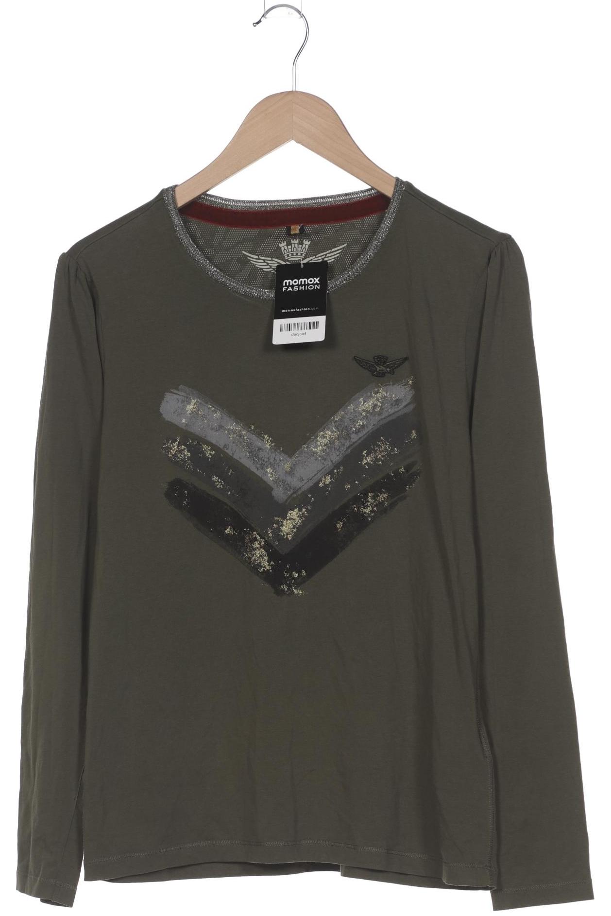 

Aeronautica Militare Damen Langarmshirt, grün, Gr. 42